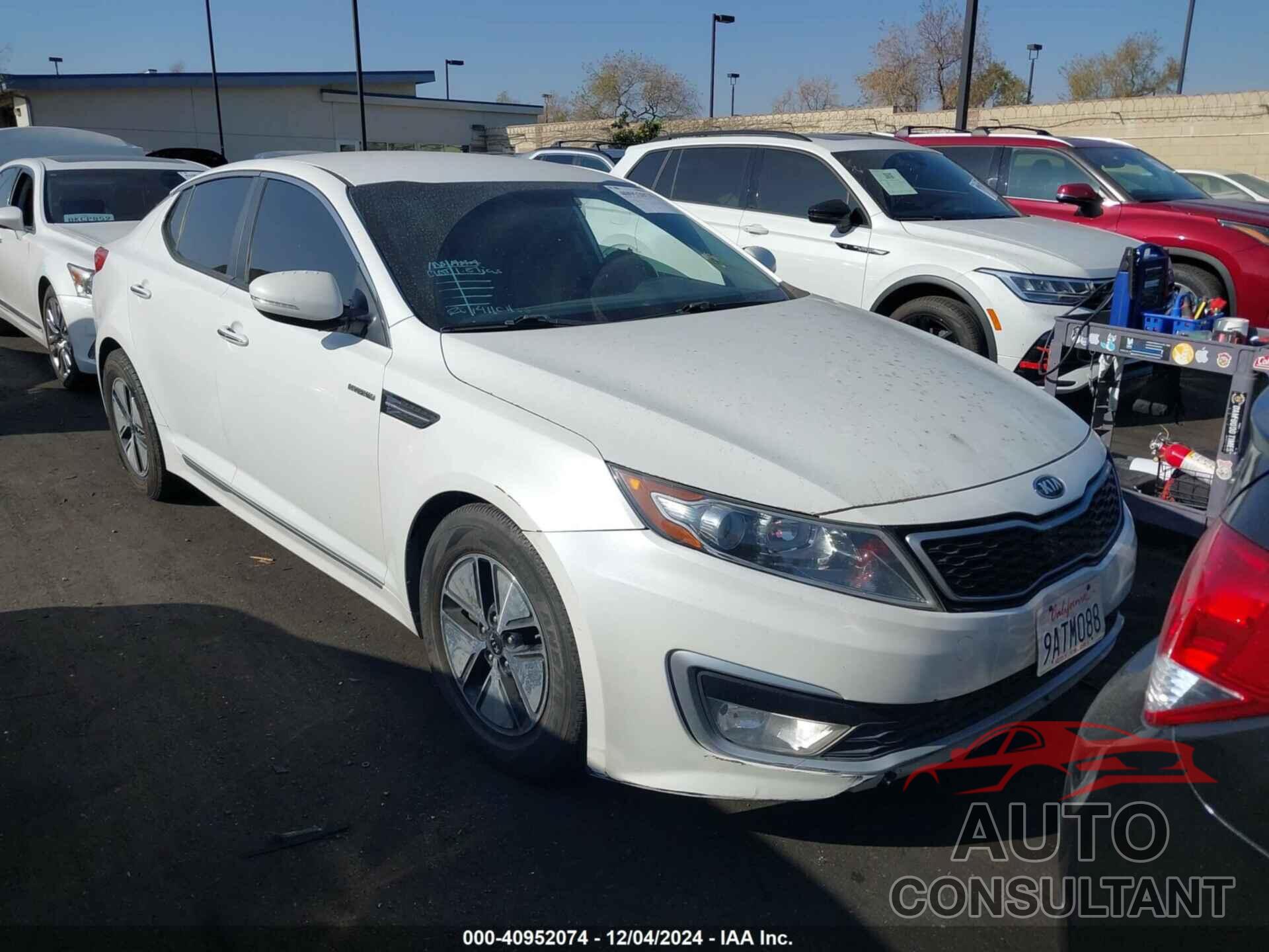 KIA OPTIMA HYBRID 2013 - KNAGM4AD5D5061815