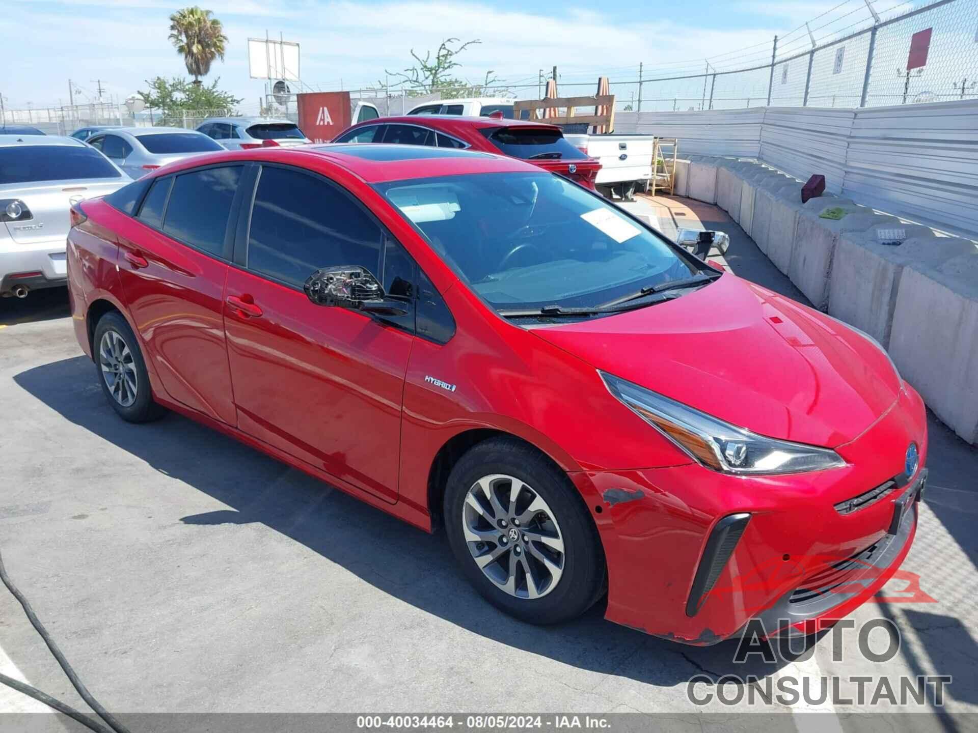 TOYOTA PRIUS 2020 - JTDKARFU3L3113741