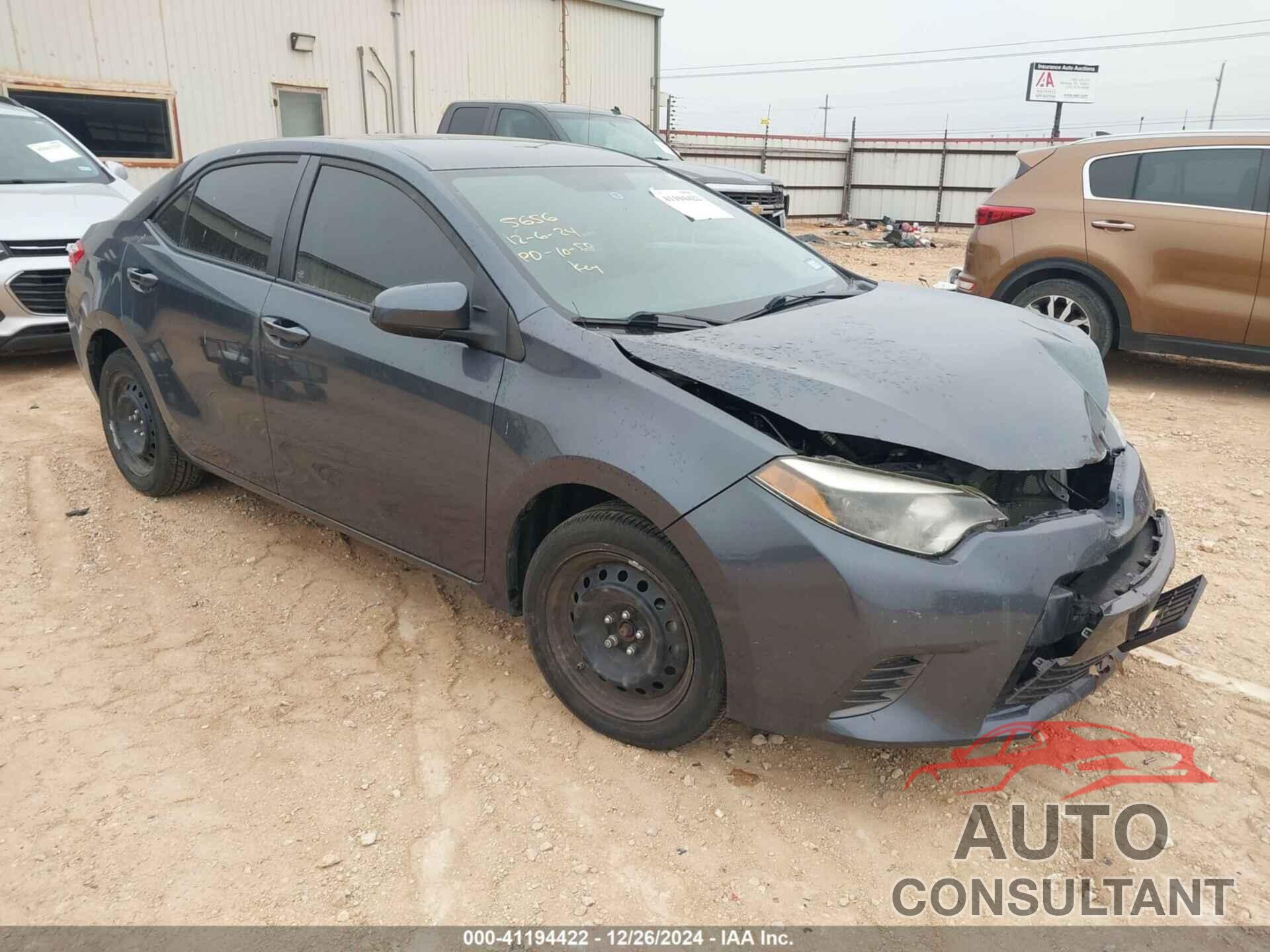TOYOTA COROLLA 2016 - 5YFBURHE4GP535656
