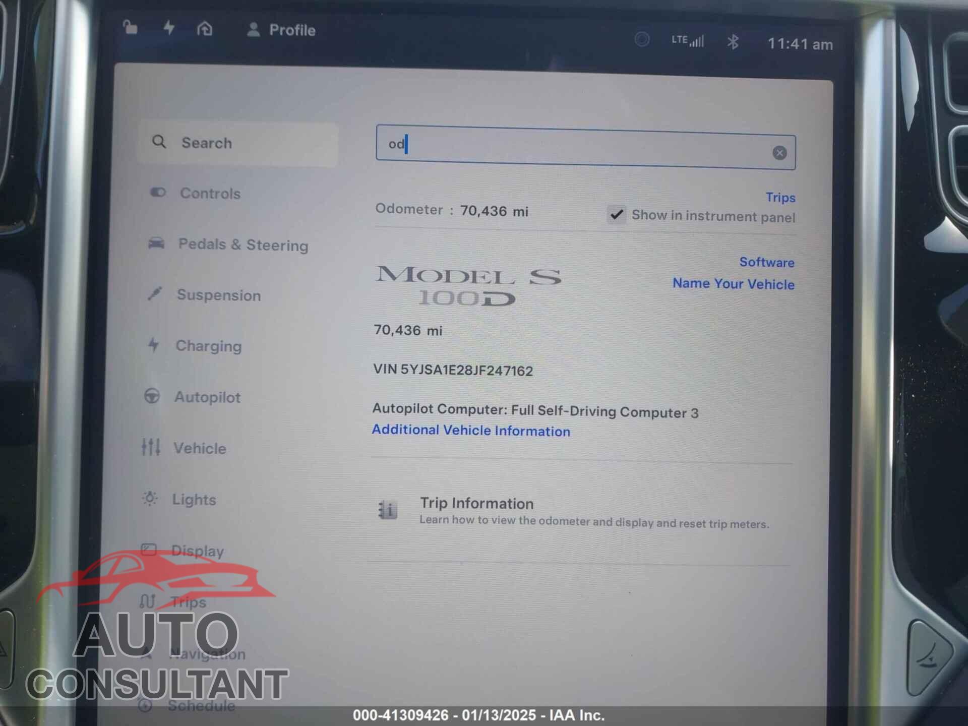 TESLA MODEL S 2018 - 5YJSA1E28JF247162