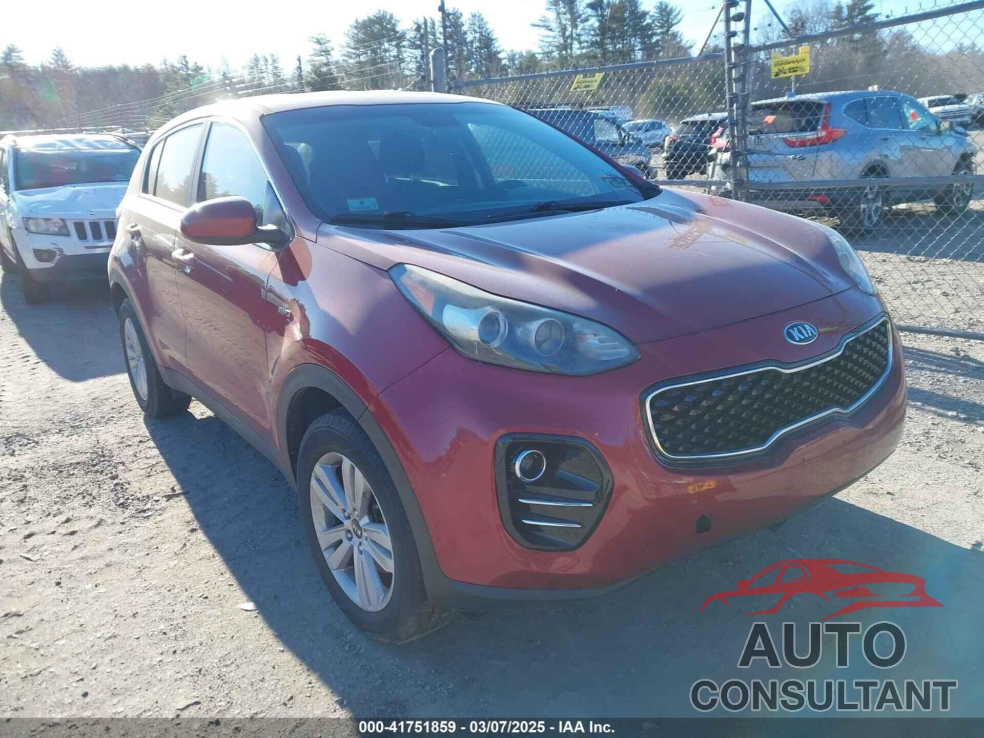 KIA SPORTAGE 2018 - KNDPMCAC2J7447693