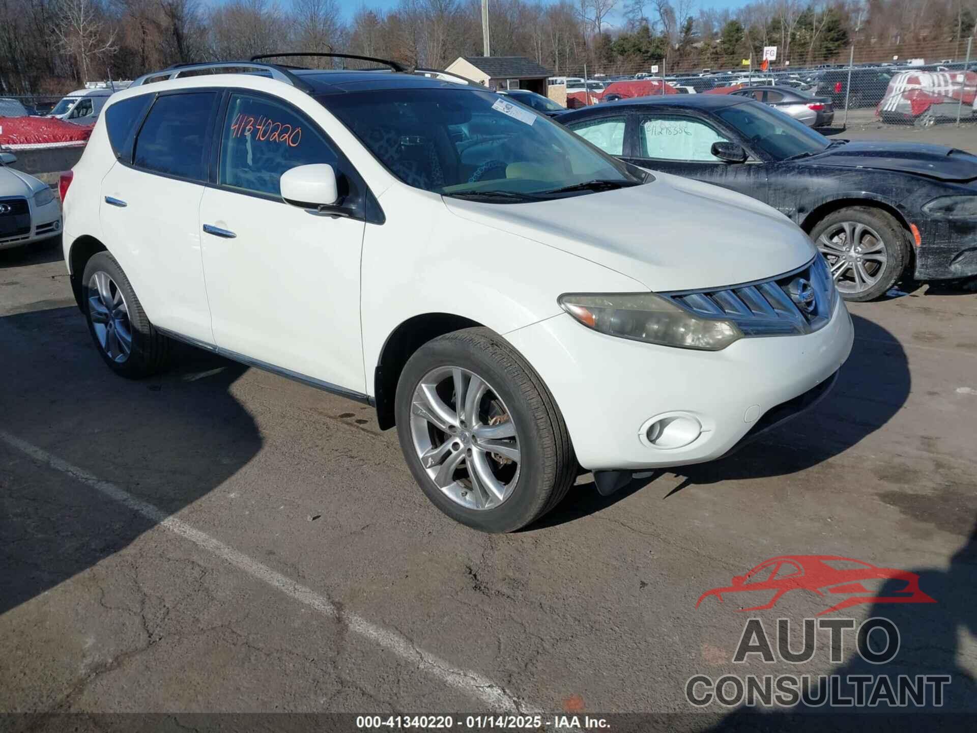 NISSAN MURANO 2009 - JN8AZ18W49W111075