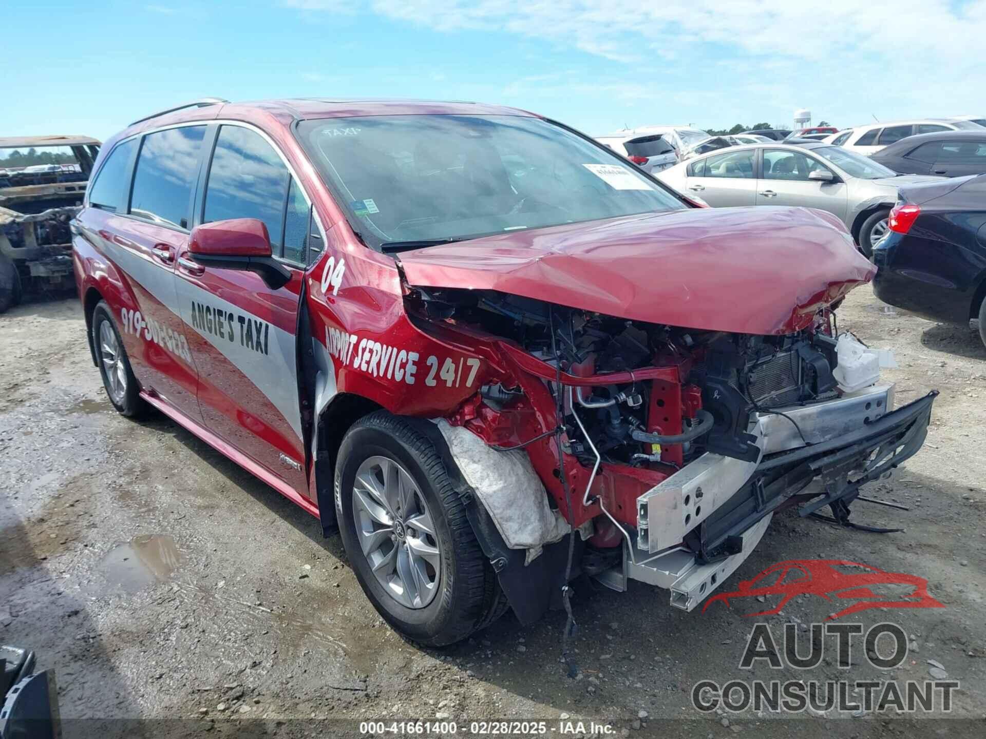 TOYOTA SIENNA 2021 - 5TDYSKFC1MS029438
