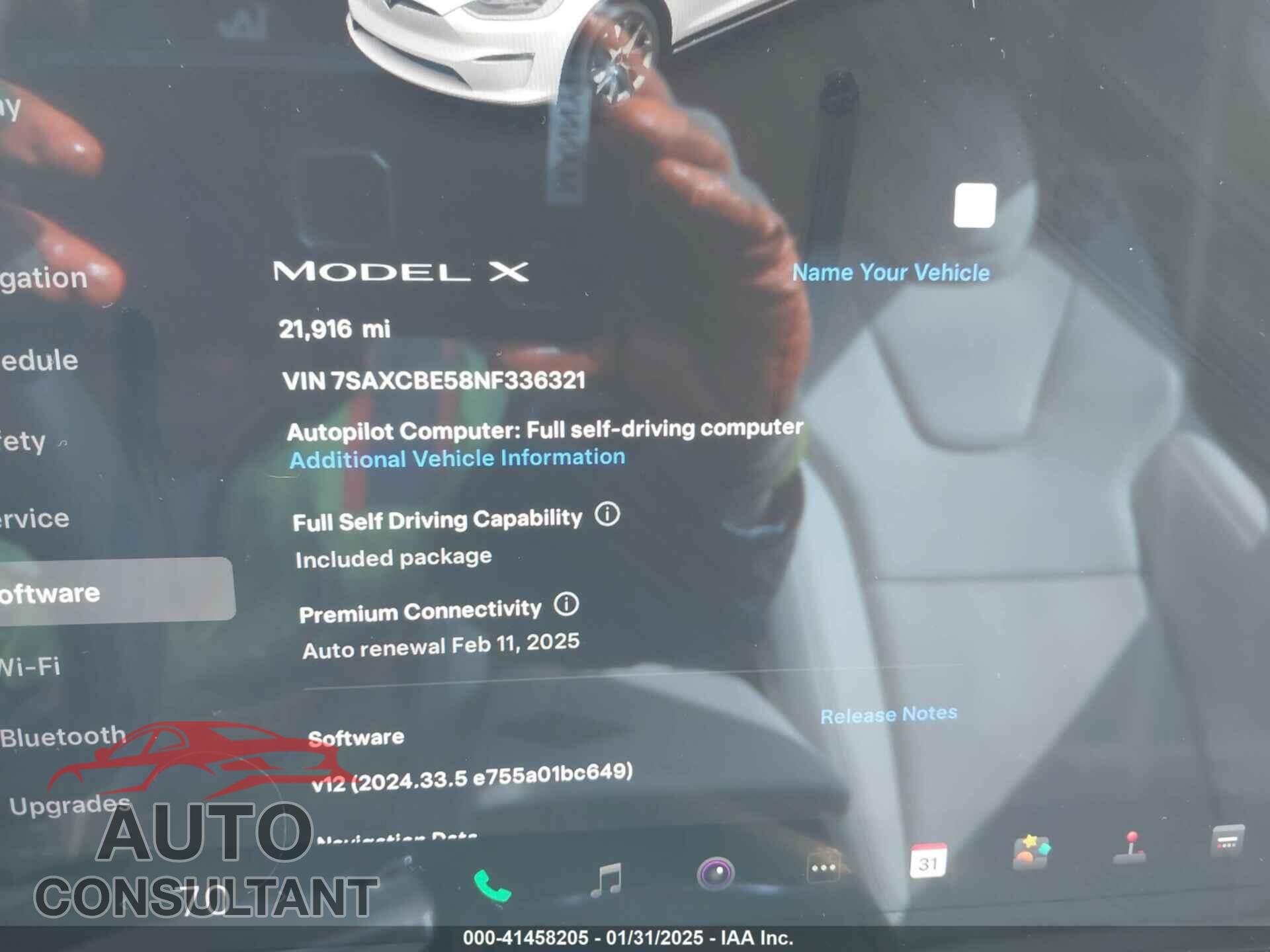 TESLA MODEL X 2022 - 7SAXCBE58NF336321