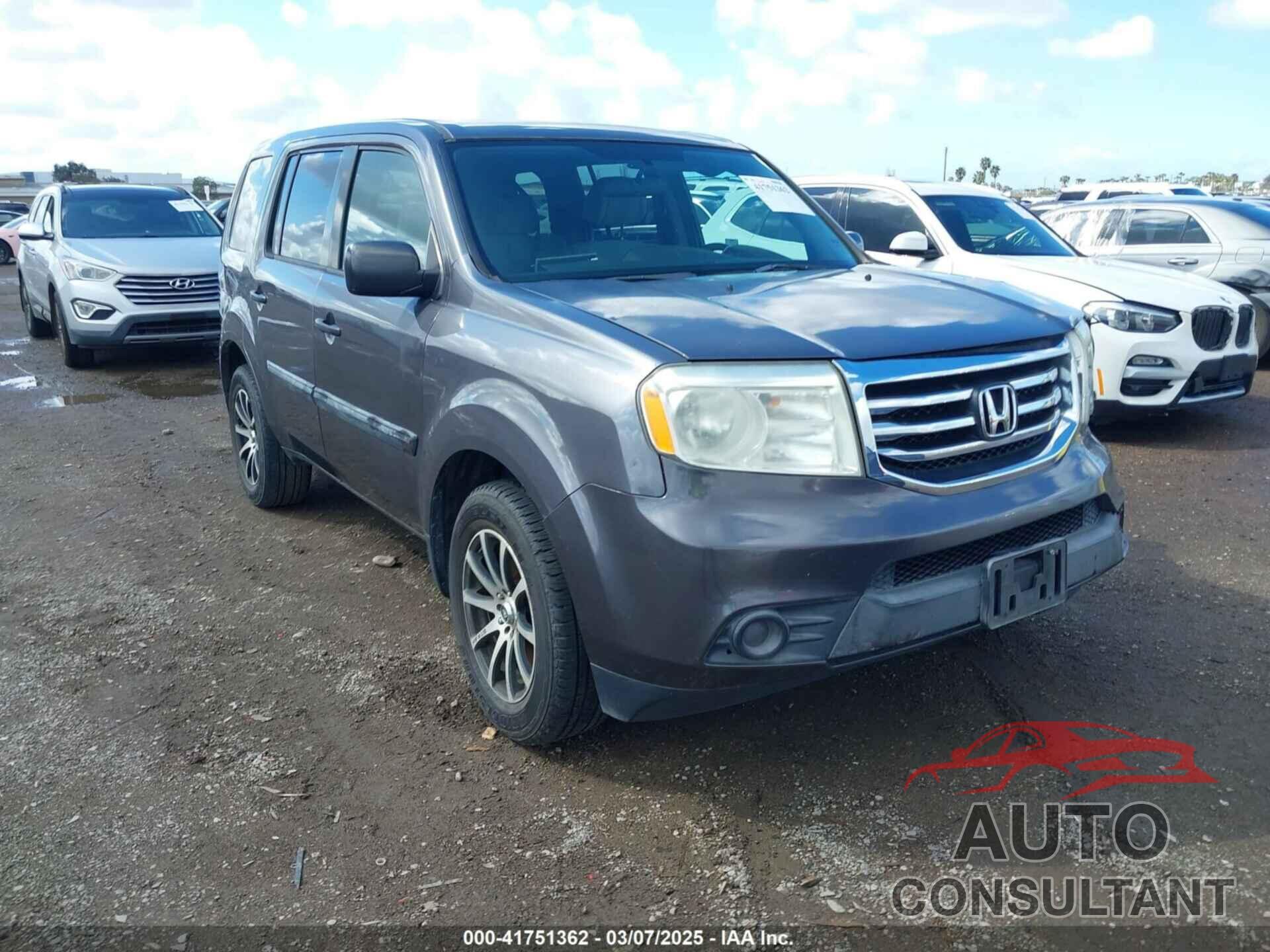 HONDA PILOT 2014 - 5FNYF3H26EB006385