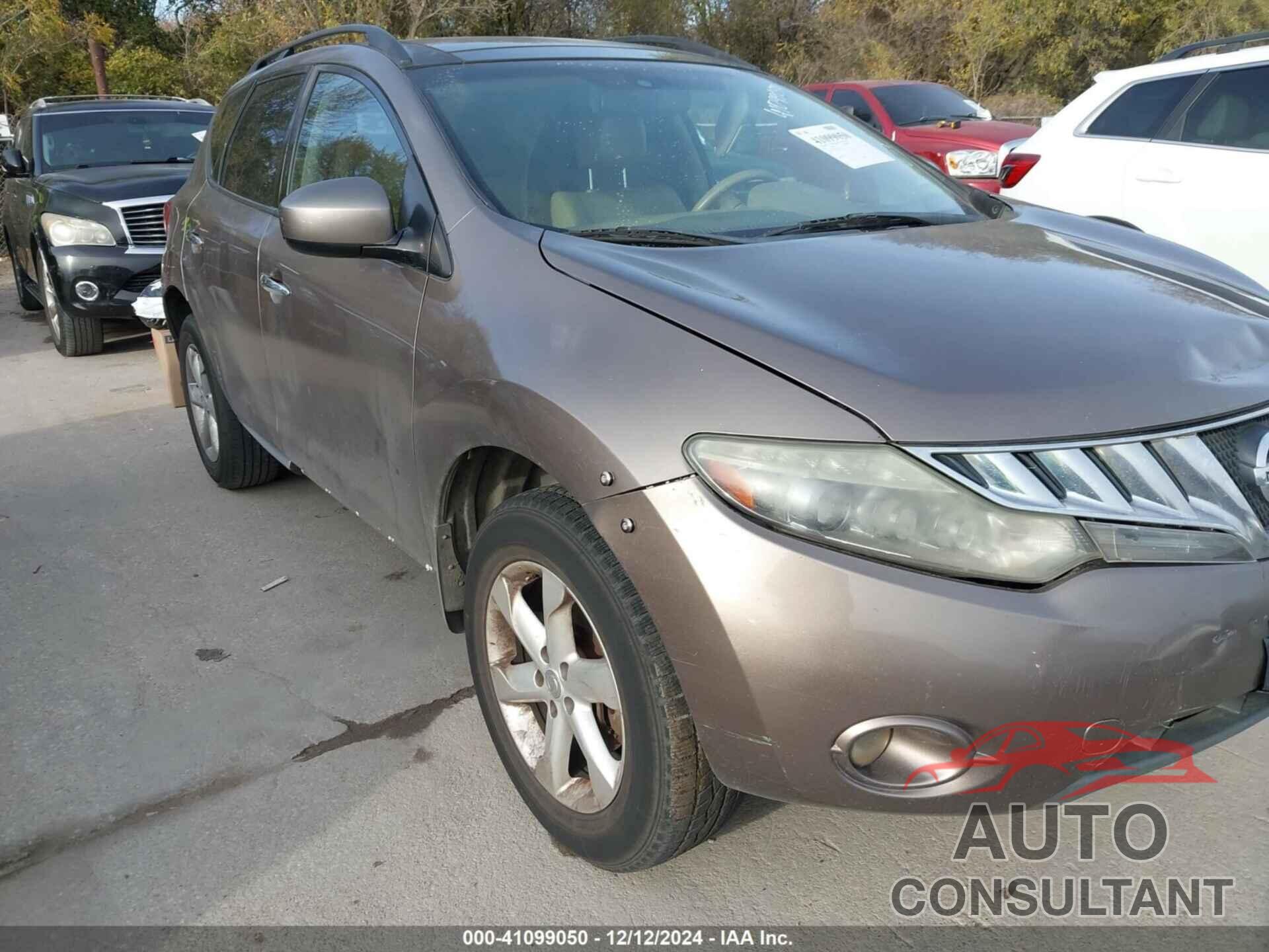NISSAN MURANO 2010 - JN8AZ1MW3AW120747