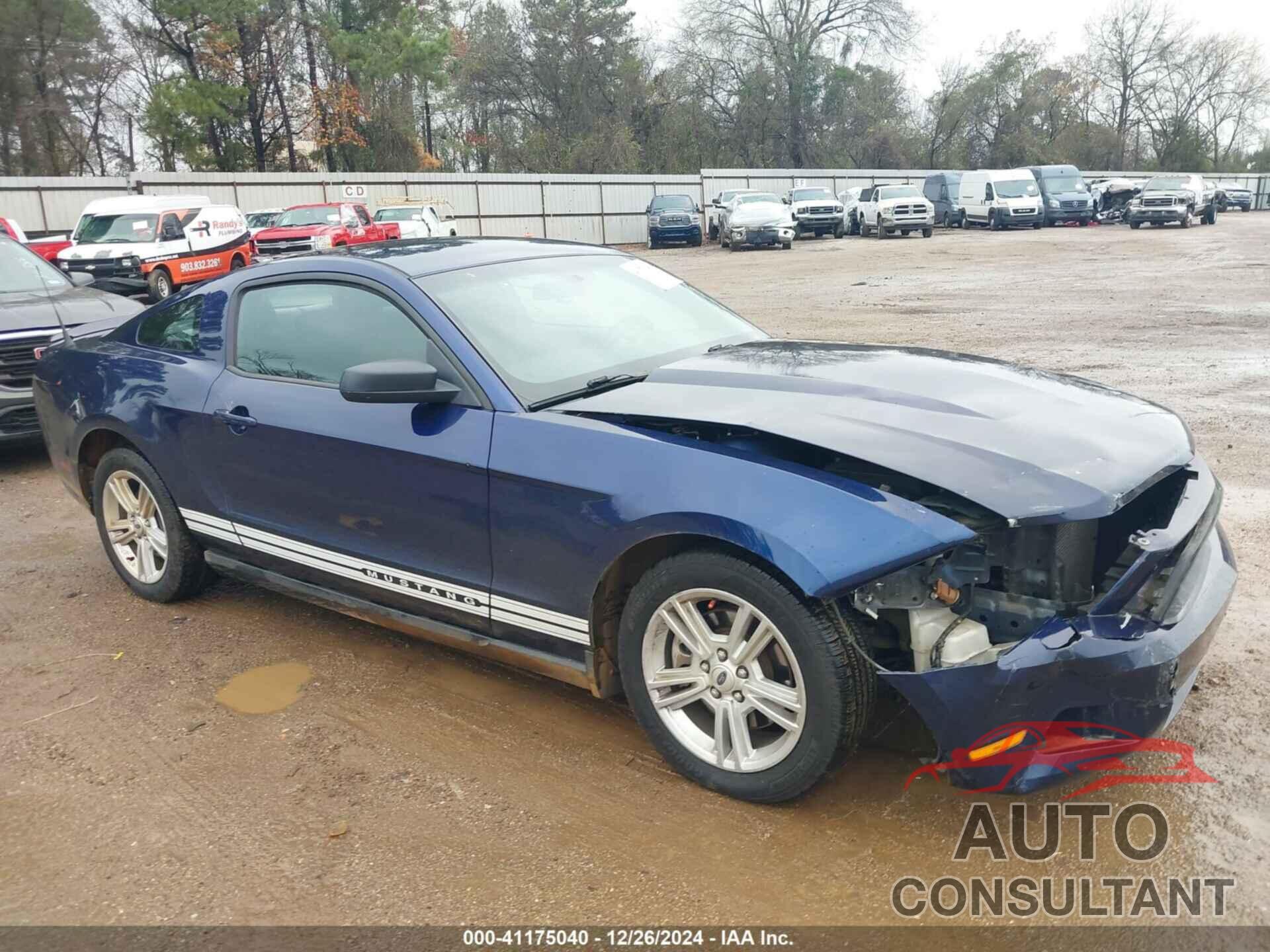 FORD MUSTANG 2012 - 1ZVBP8AM8C5256346