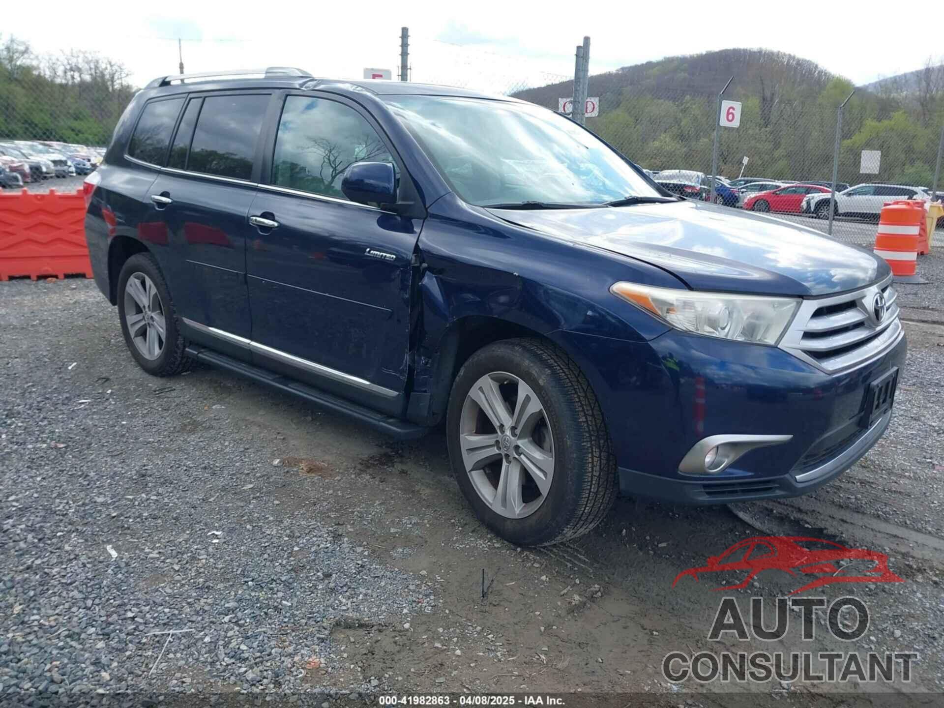 TOYOTA HIGHLANDER 2012 - 5TDDK3EH7CS124909