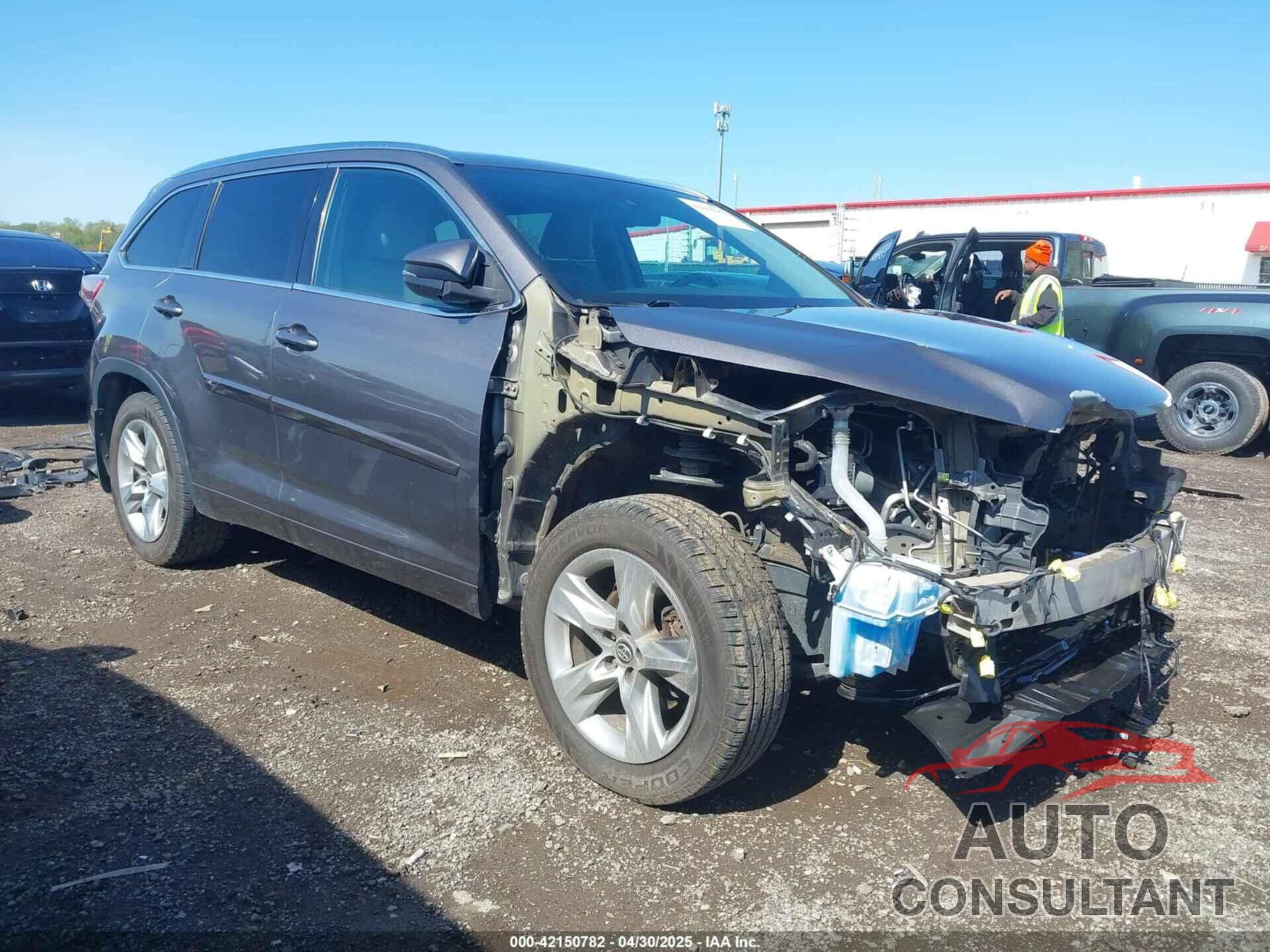 TOYOTA HIGHLANDER 2016 - 5TDDKRFH6GS307192
