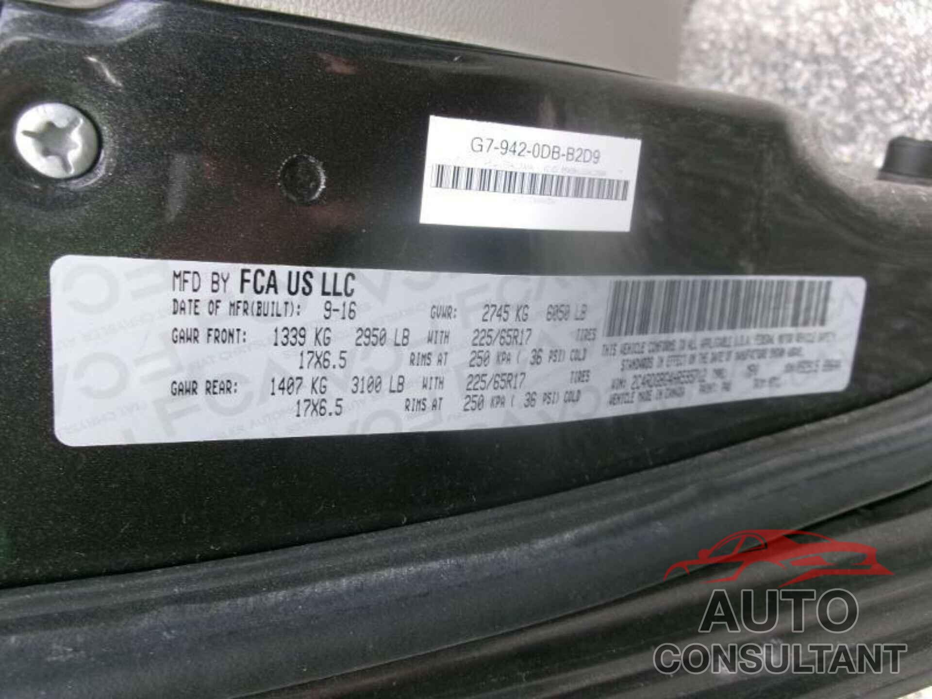 DODGE GRAND CARAVAN 2017 - 2C4RDGBG4HR595712