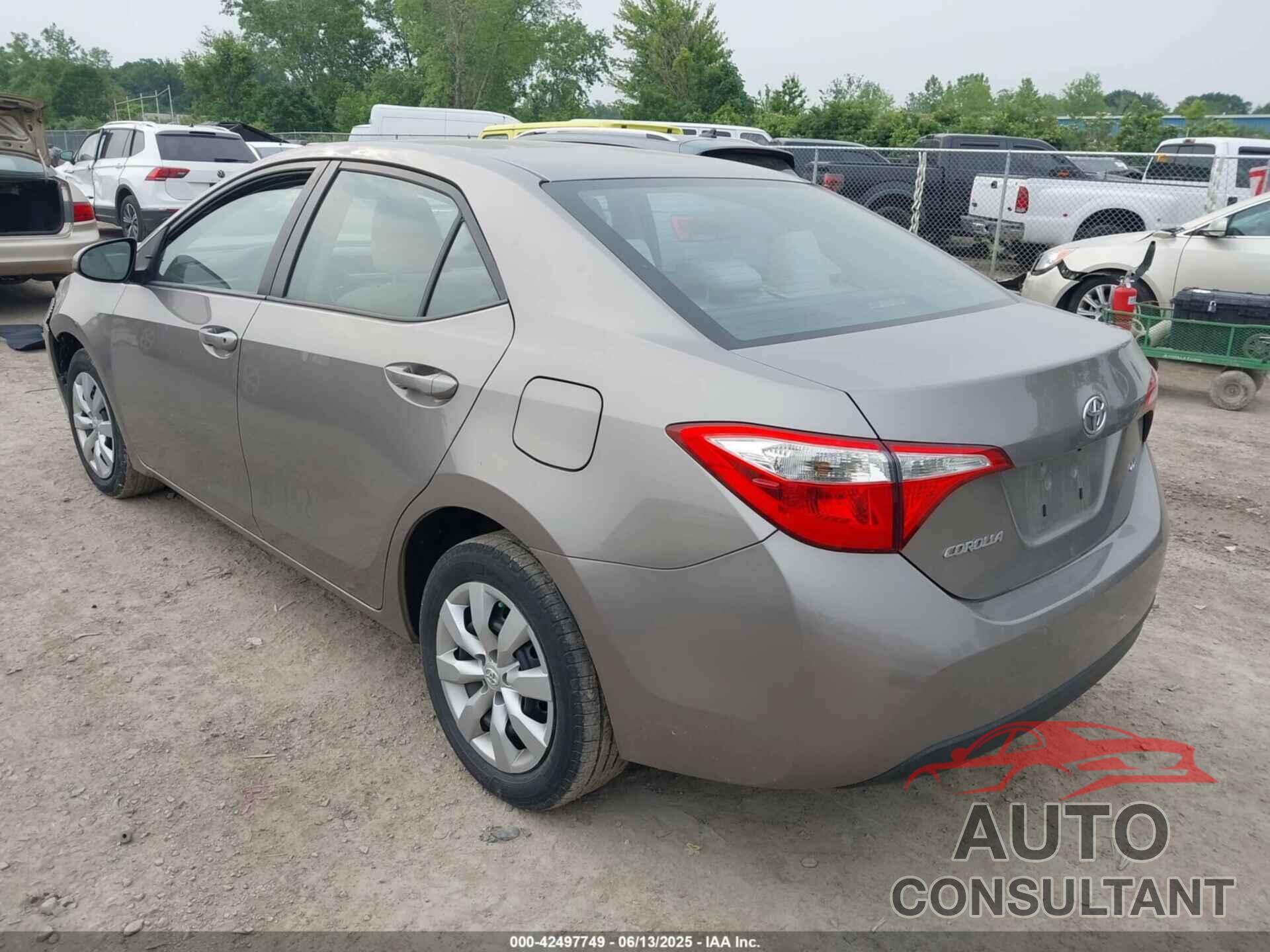 TOYOTA COROLLA 2015 - 2T1BURHE9FC458278
