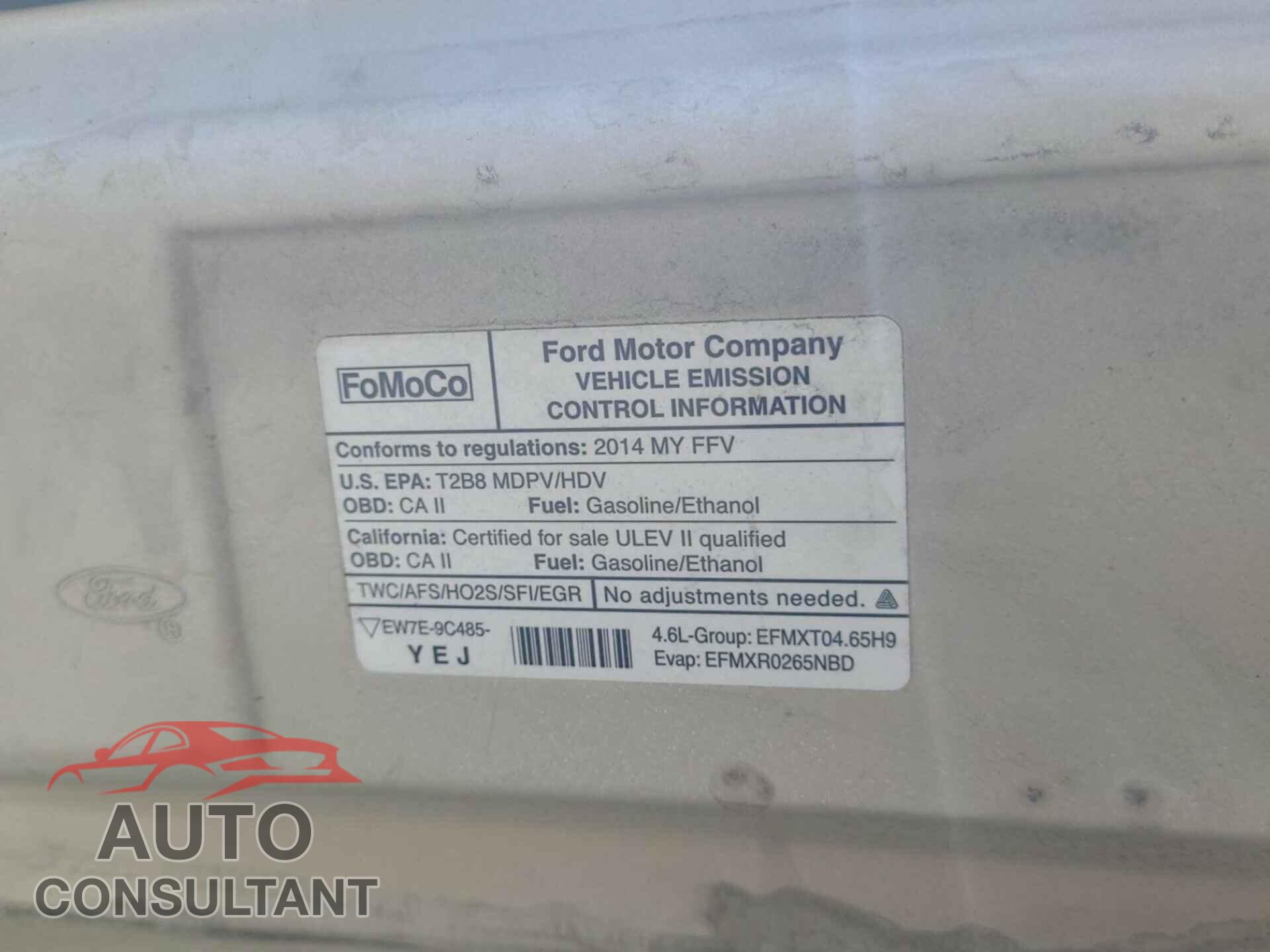 FORD E-150 2014 - 1FTNS1EW1EDA68245