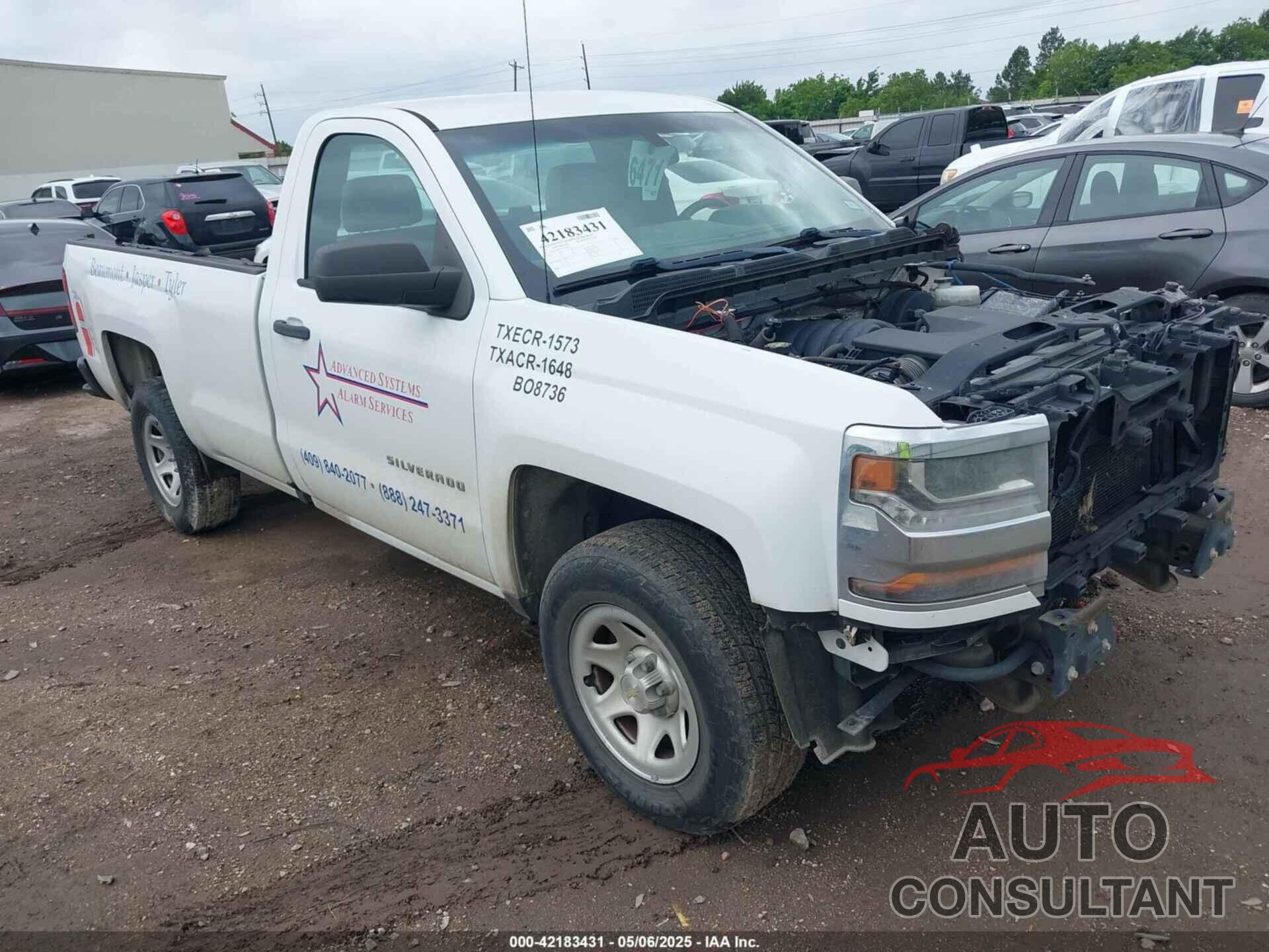 CHEVROLET SILVERADO 1500 2016 - 1GCNCNEH7GZ105147