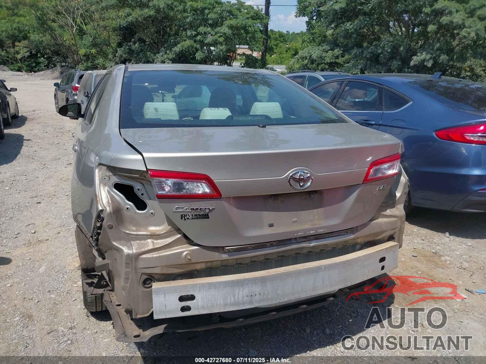 TOYOTA CAMRY 2013 - 4T1BF1FK2DU702224