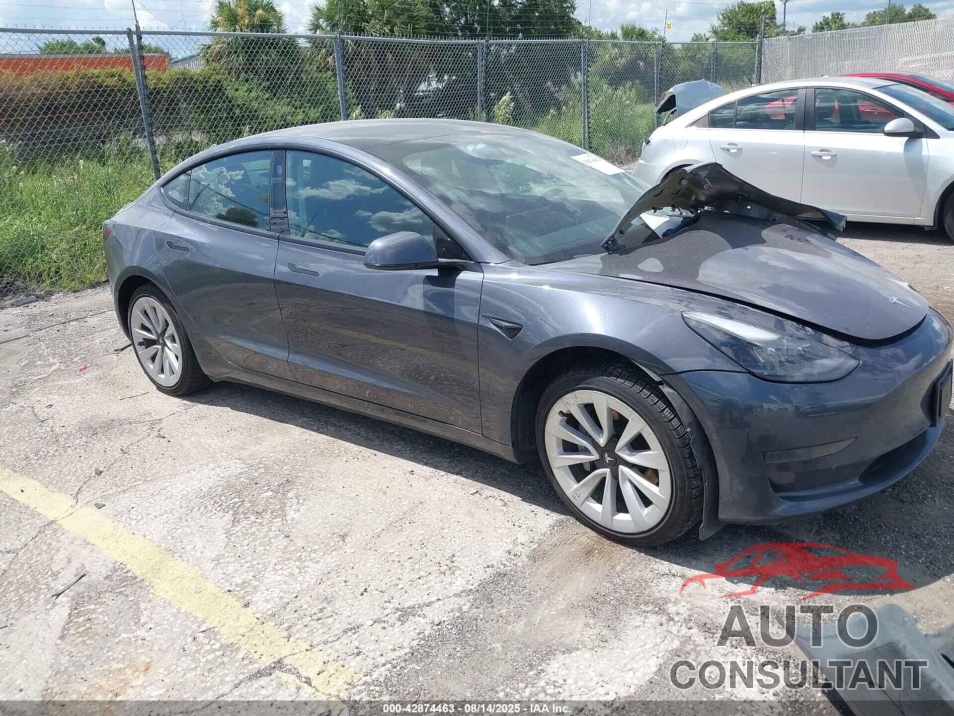 TESLA MODEL 3 2022 - 5YJ3E1EA0NF144565