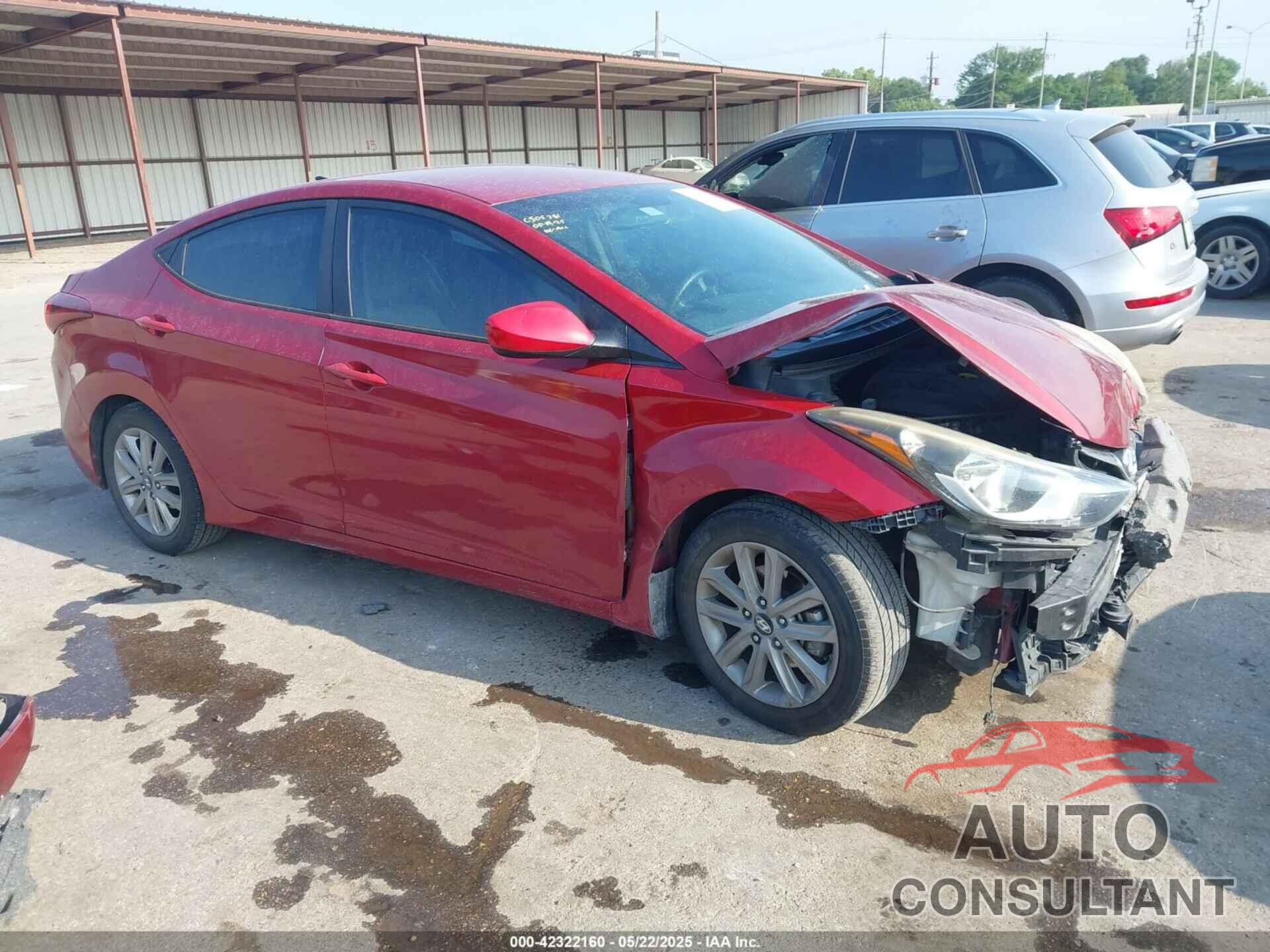 HYUNDAI ELANTRA 2016 - KMHDH4AE3GU619797