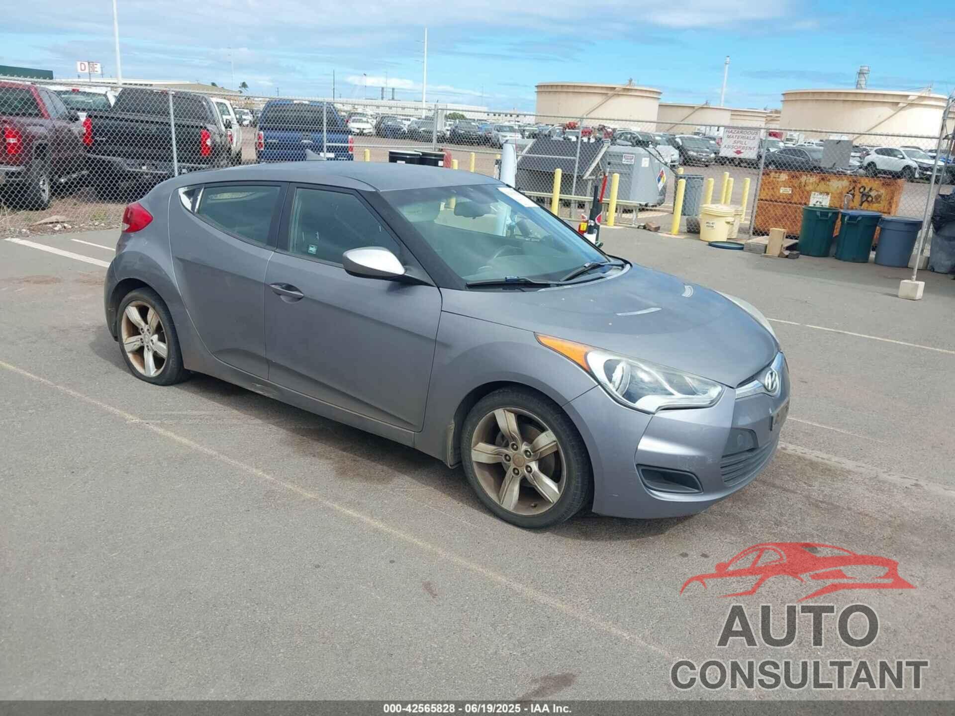 HYUNDAI VELOSTER 2012 - KMHTC6AD2CU026262