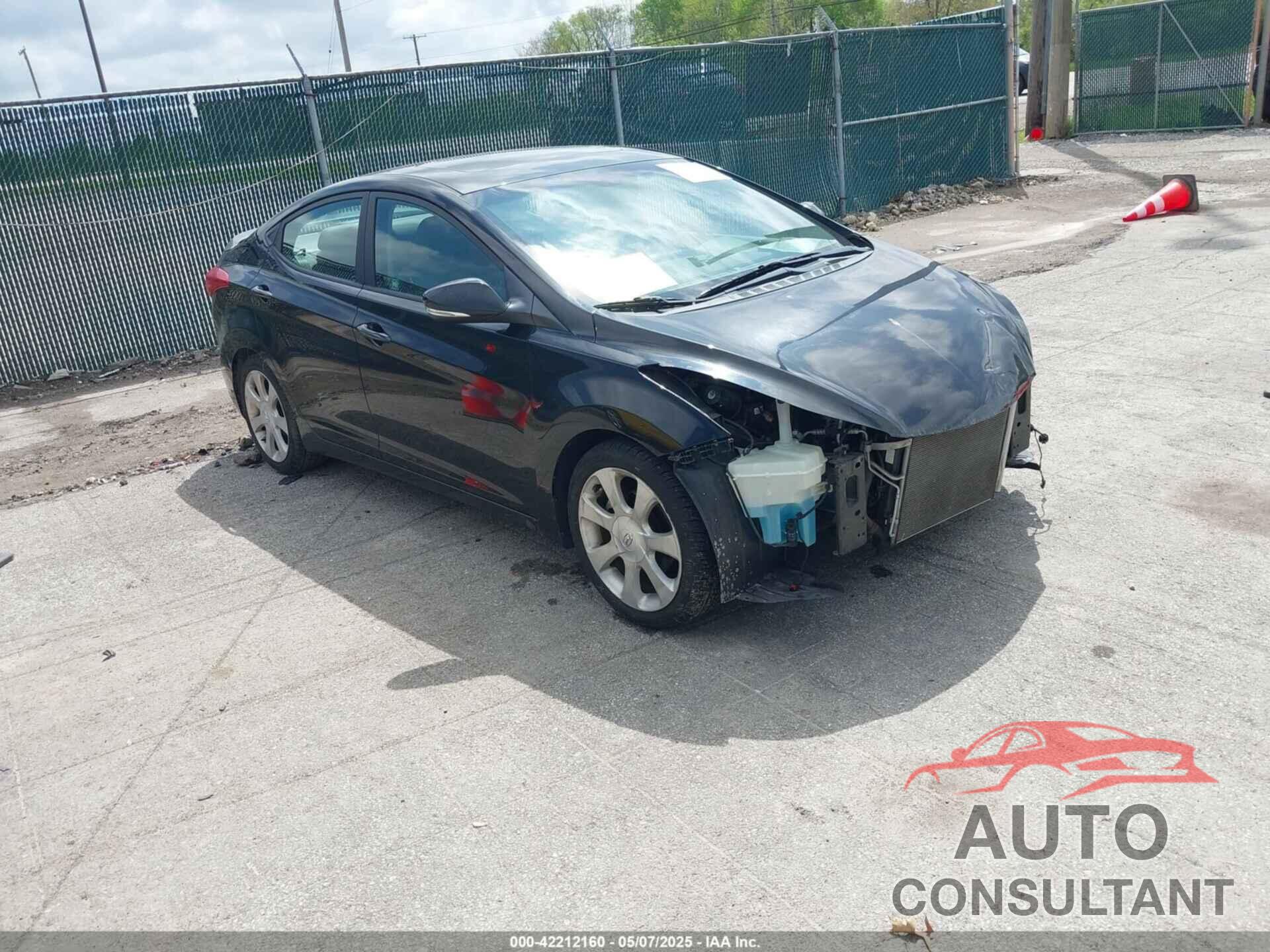 HYUNDAI ELANTRA 2012 - KMHDH4AE4CU185786