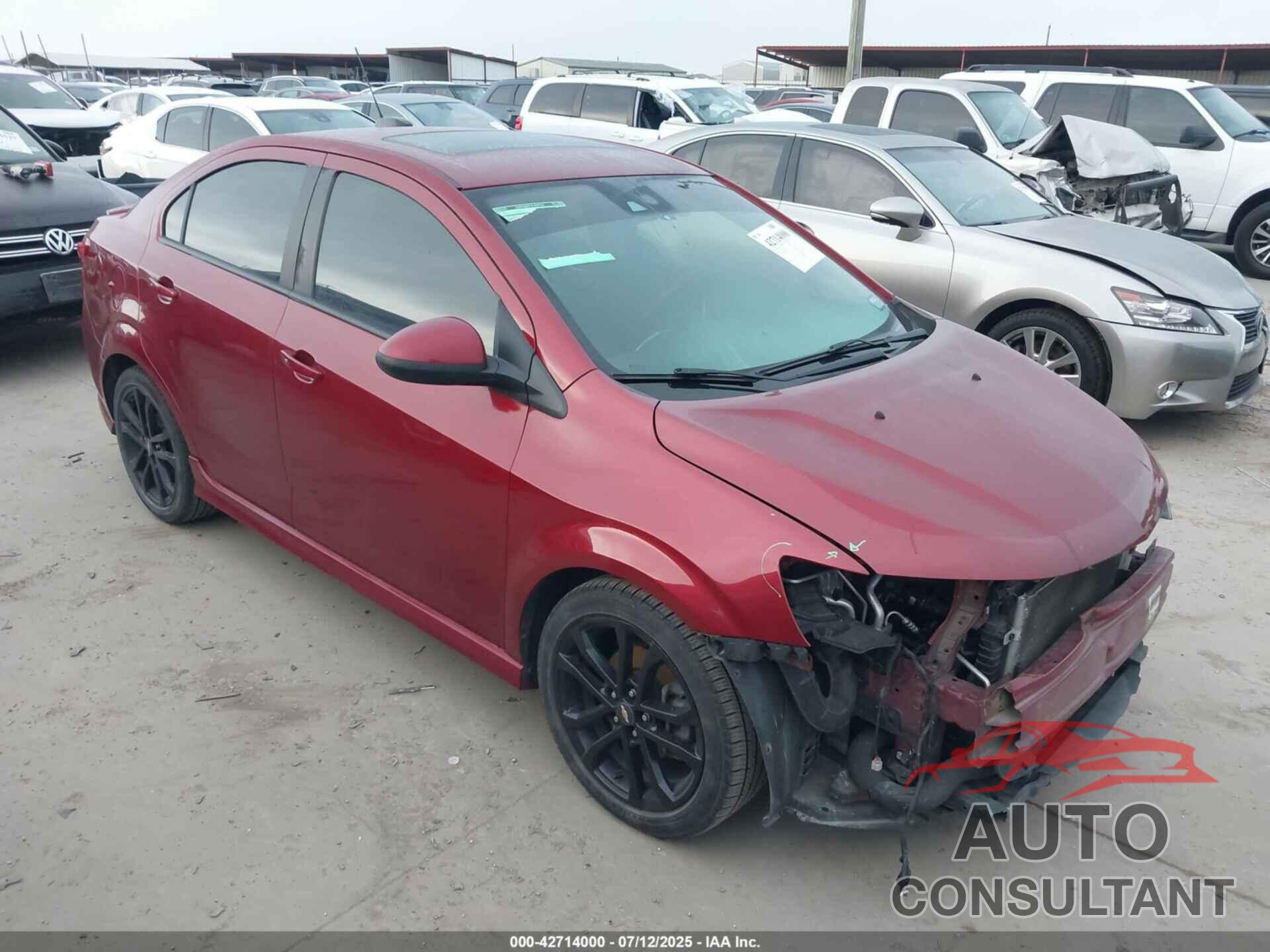 CHEVROLET SONIC 2017 - 1G1JF5SB3H4159042
