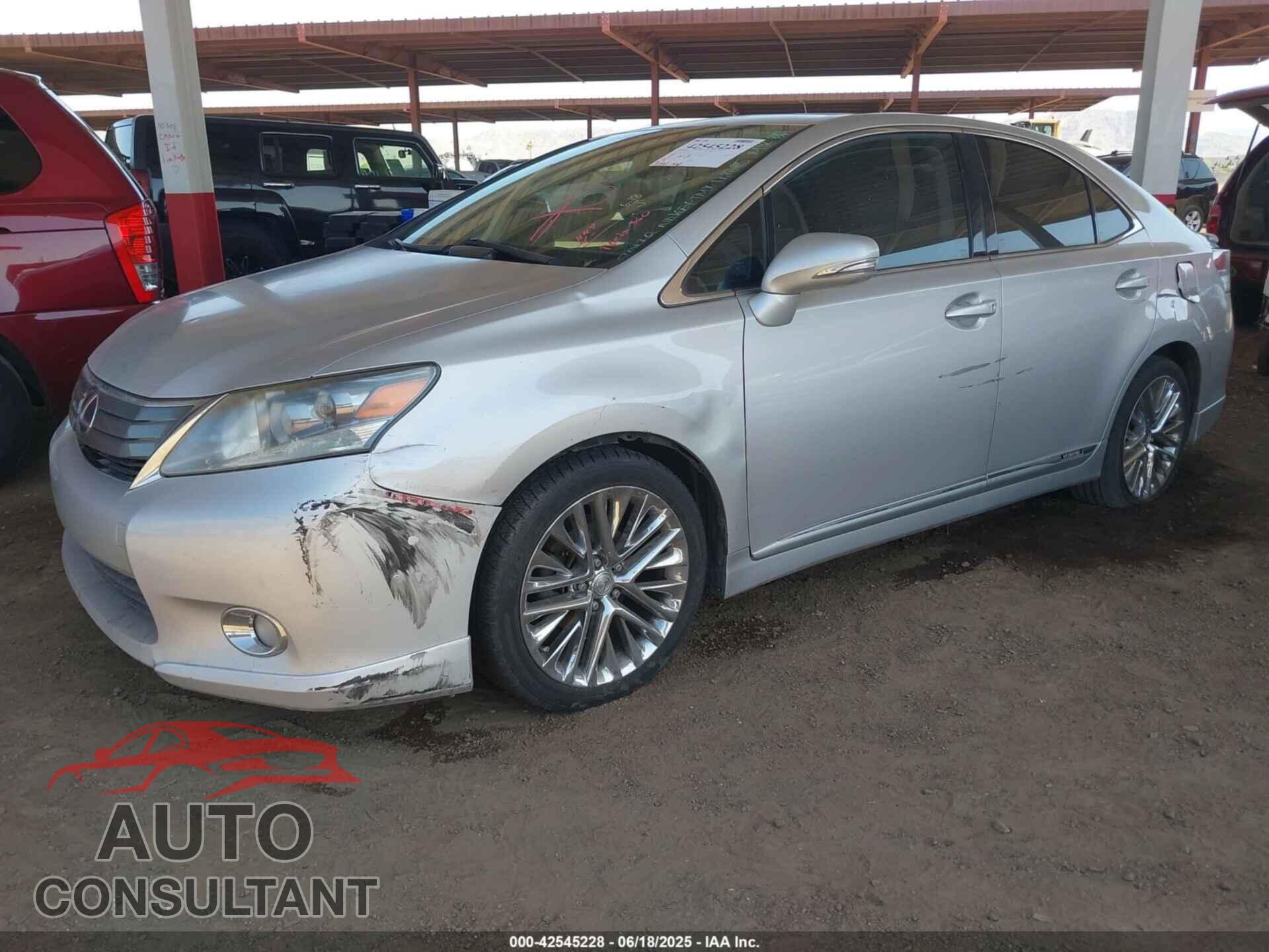 LEXUS HS 250H 2010 - JTHBB1BA3A2020178