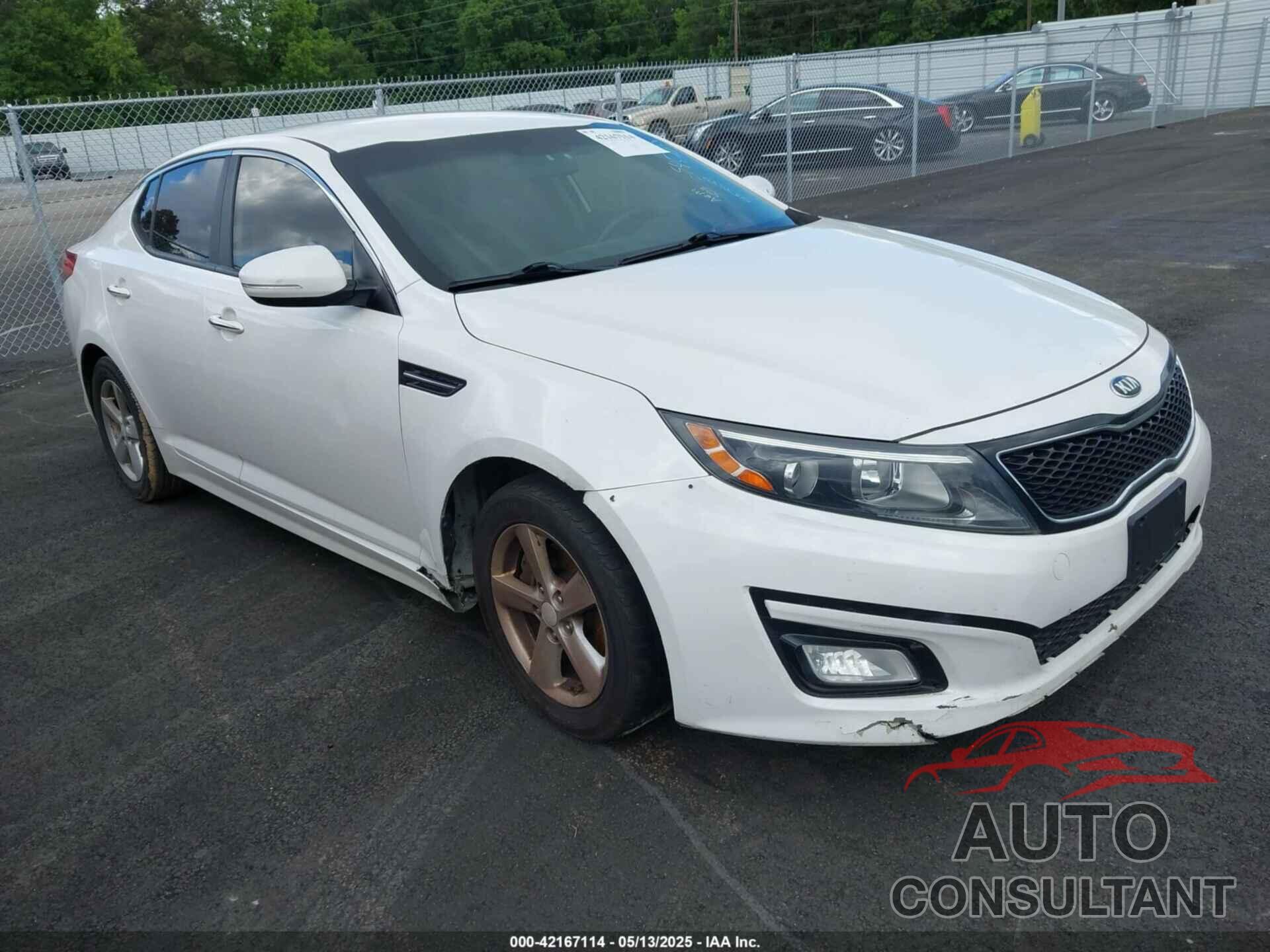 KIA OPTIMA 2014 - KNAGM4A73E5453557