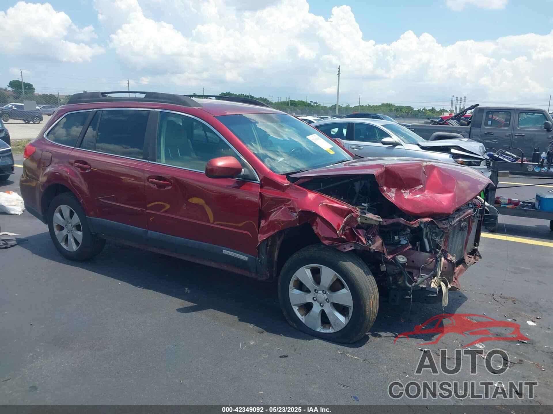SUBARU OUTBACK 2011 - 4S4BRBBCXB3377840