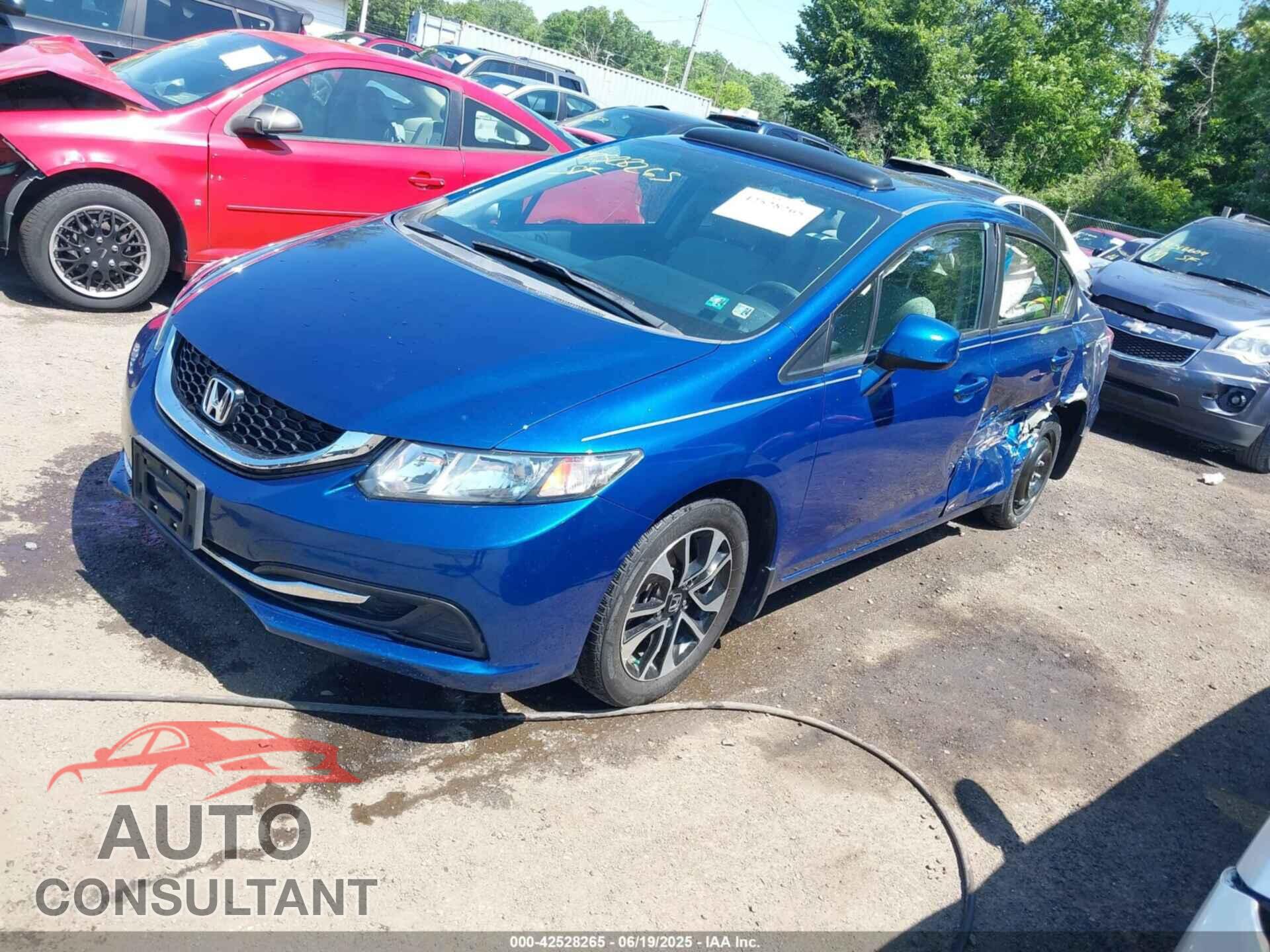 HONDA CIVIC 2013 - 19XFB2F88DE228628