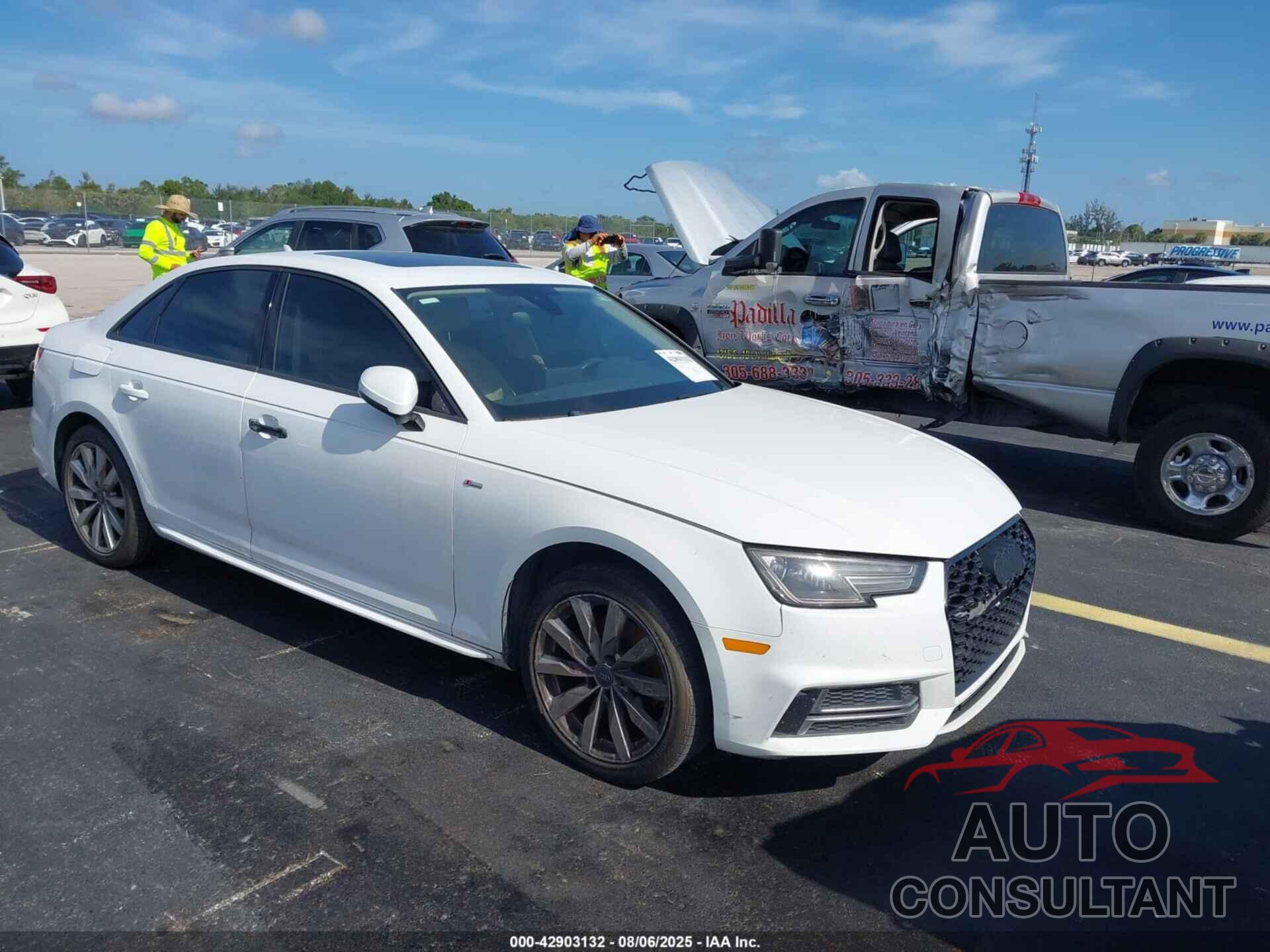 AUDI A4 2018 - WAUKMAF4XJA037644