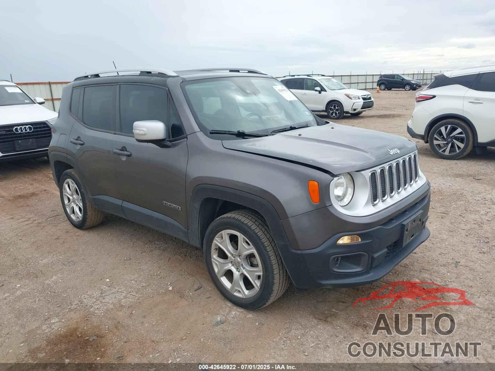 JEEP RENEGADE 2016 - ZACCJBDT7GPD25792