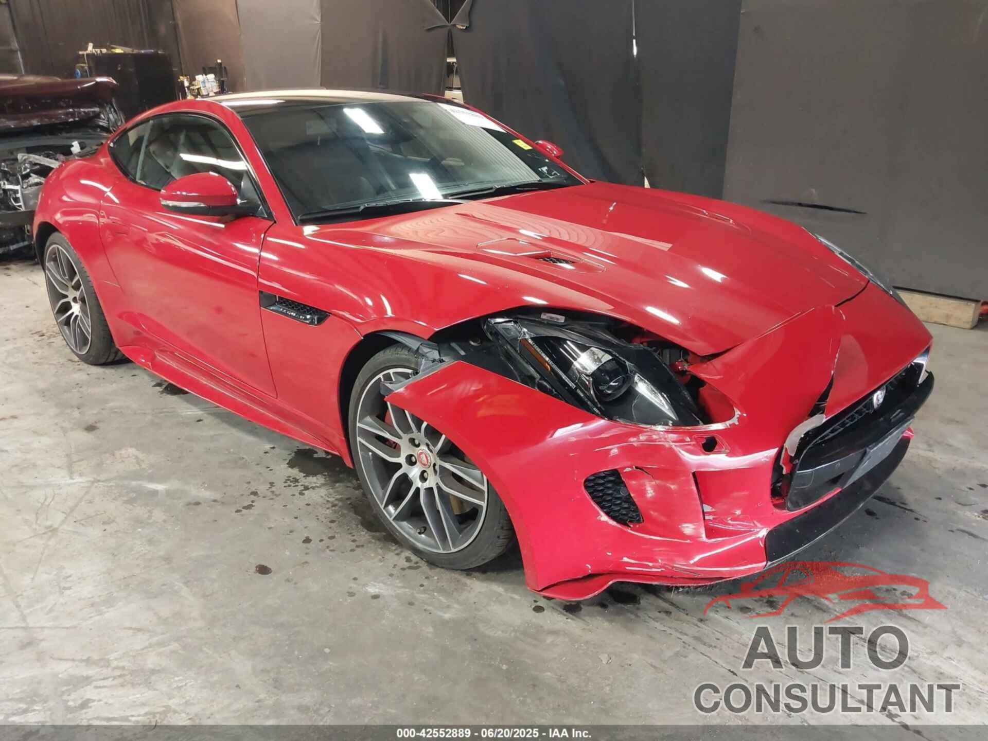JAGUAR F-TYPE 2016 - SAJWJ6BV8G8K31809