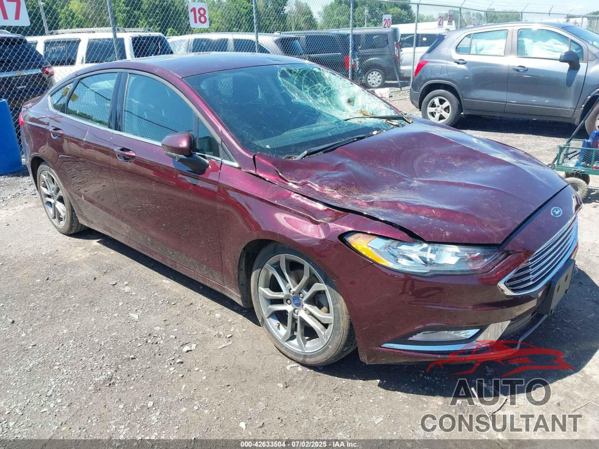 FORD FUSION 2017 - 3FA6P0G74HR169738