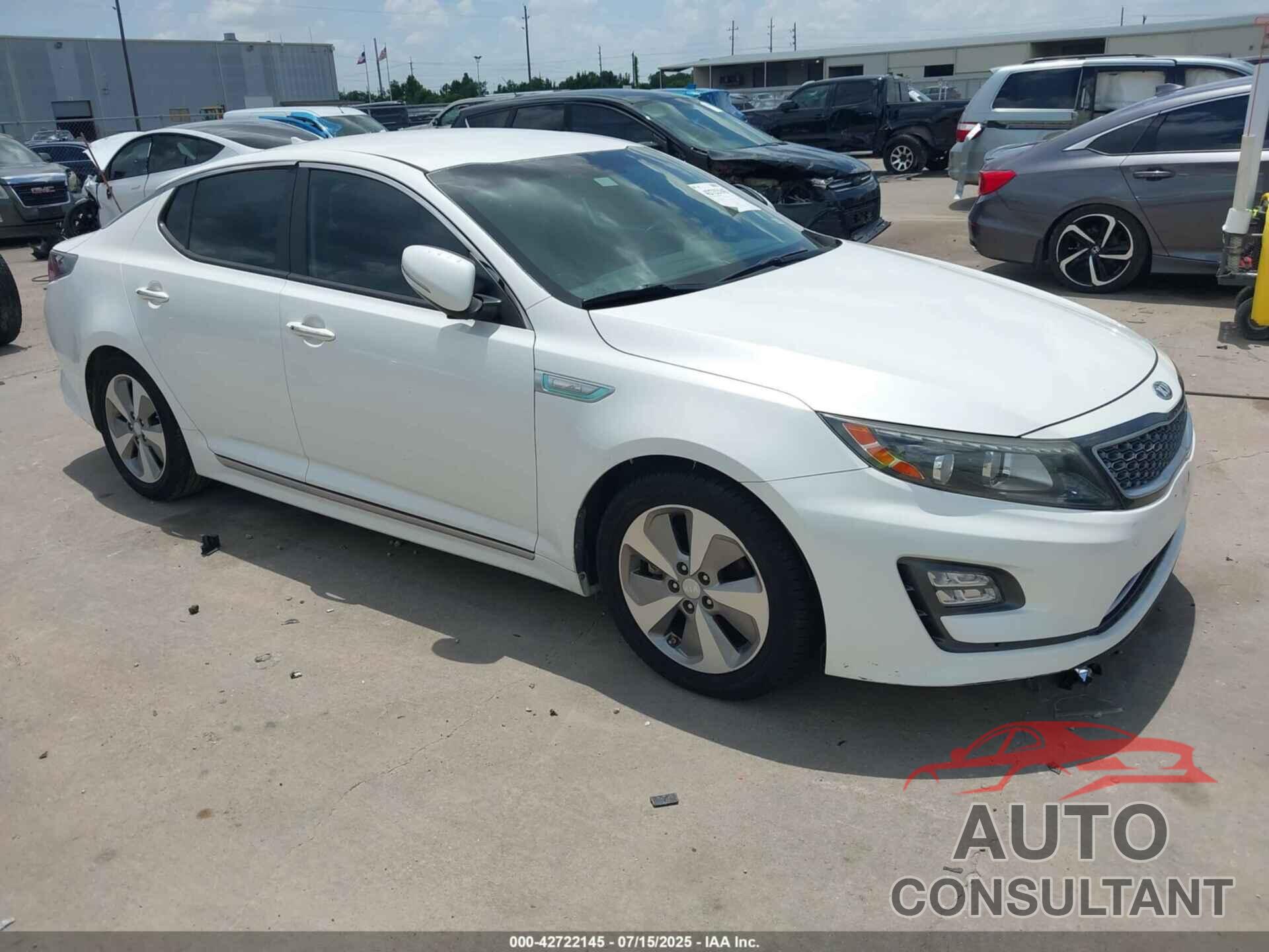 KIA OPTIMA HYBRID 2016 - KNAGN4ADXG5099042