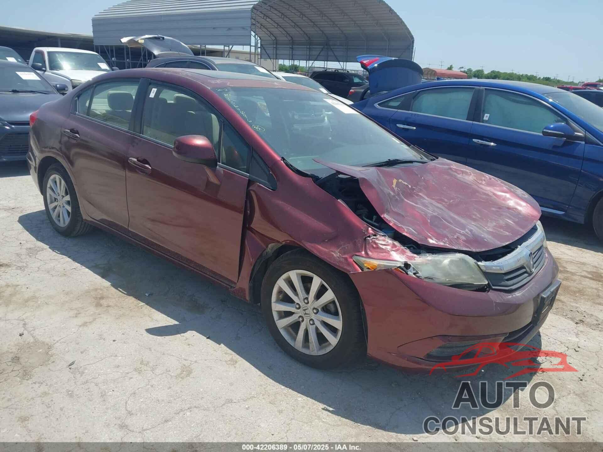 HONDA CIVIC 2012 - 2HGFB2F82CH546524