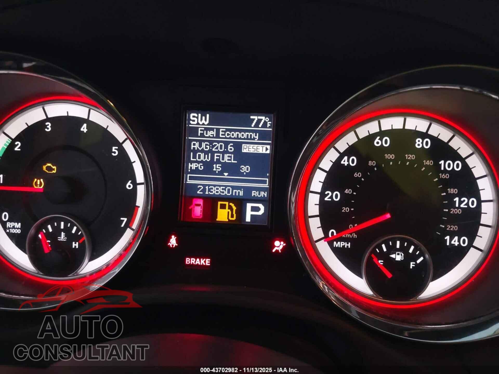 DODGE DURANGO 2012 - 1C4RDHAG3CC126653