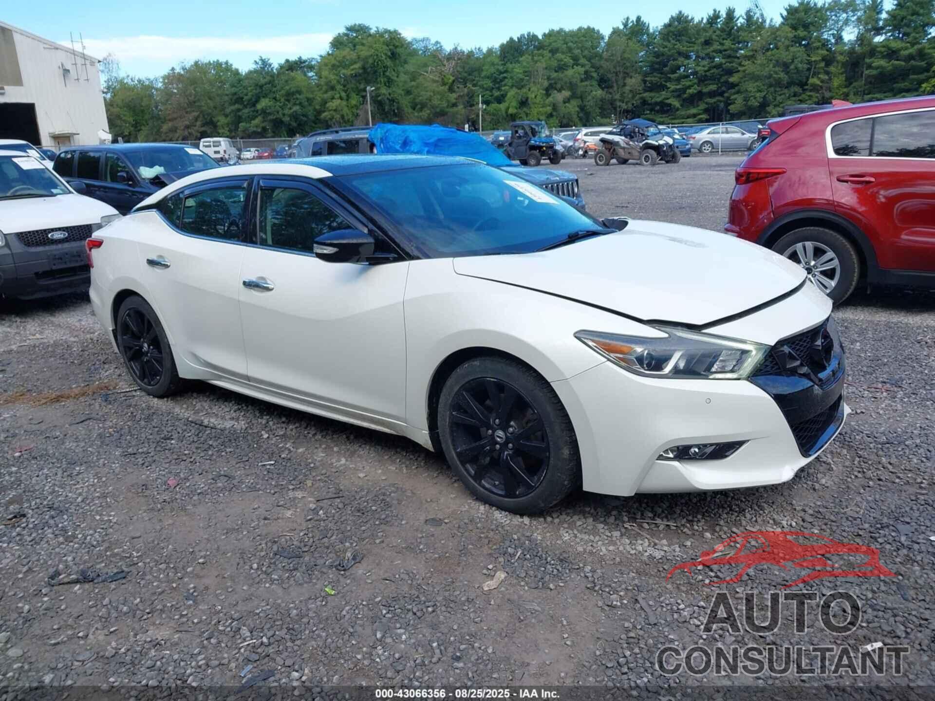 NISSAN MAXIMA 2017 - 1N4AA6APXHC451775