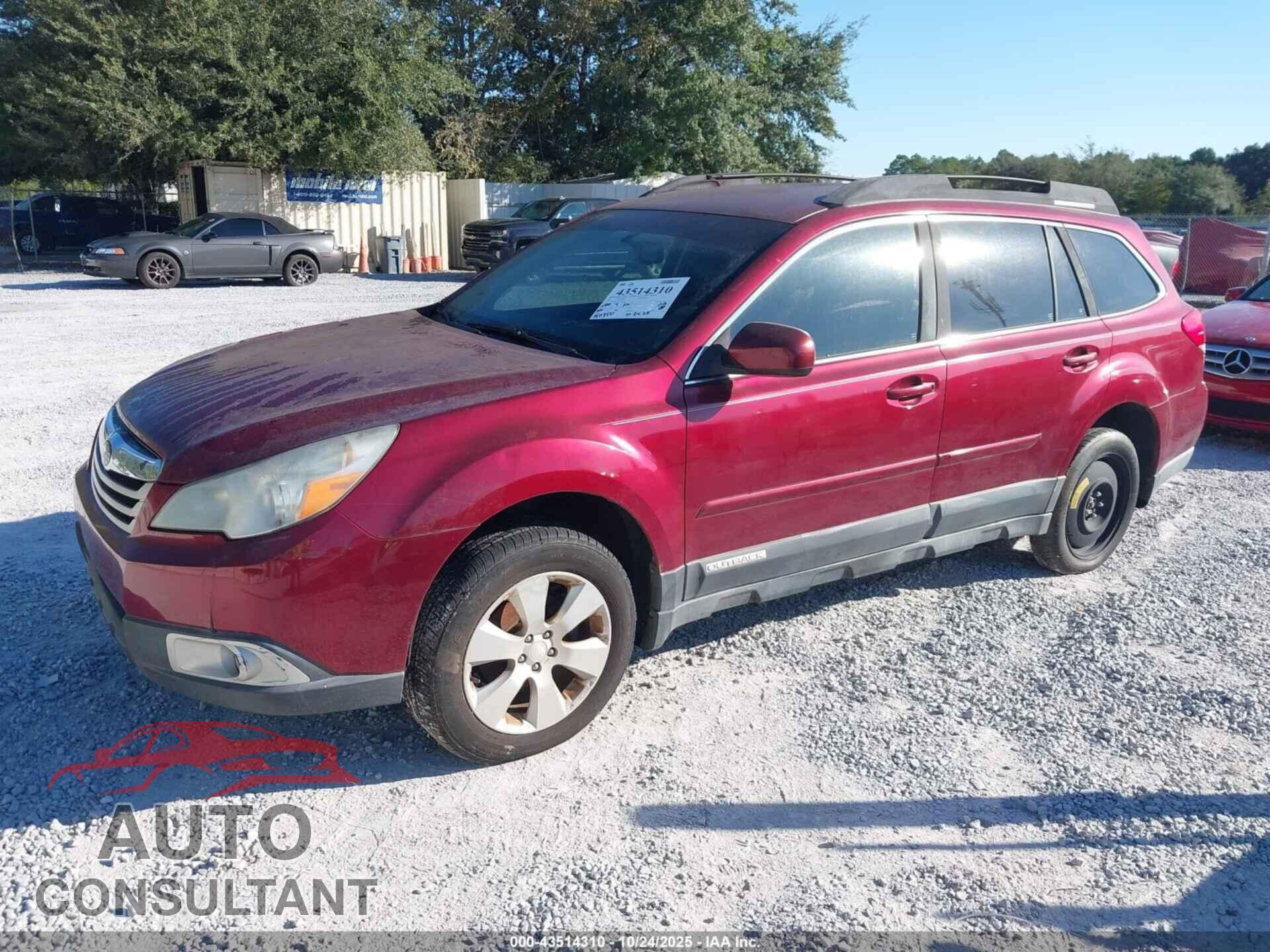 SUBARU OUTBACK 2012 - 4S4BRBCCXC3291508