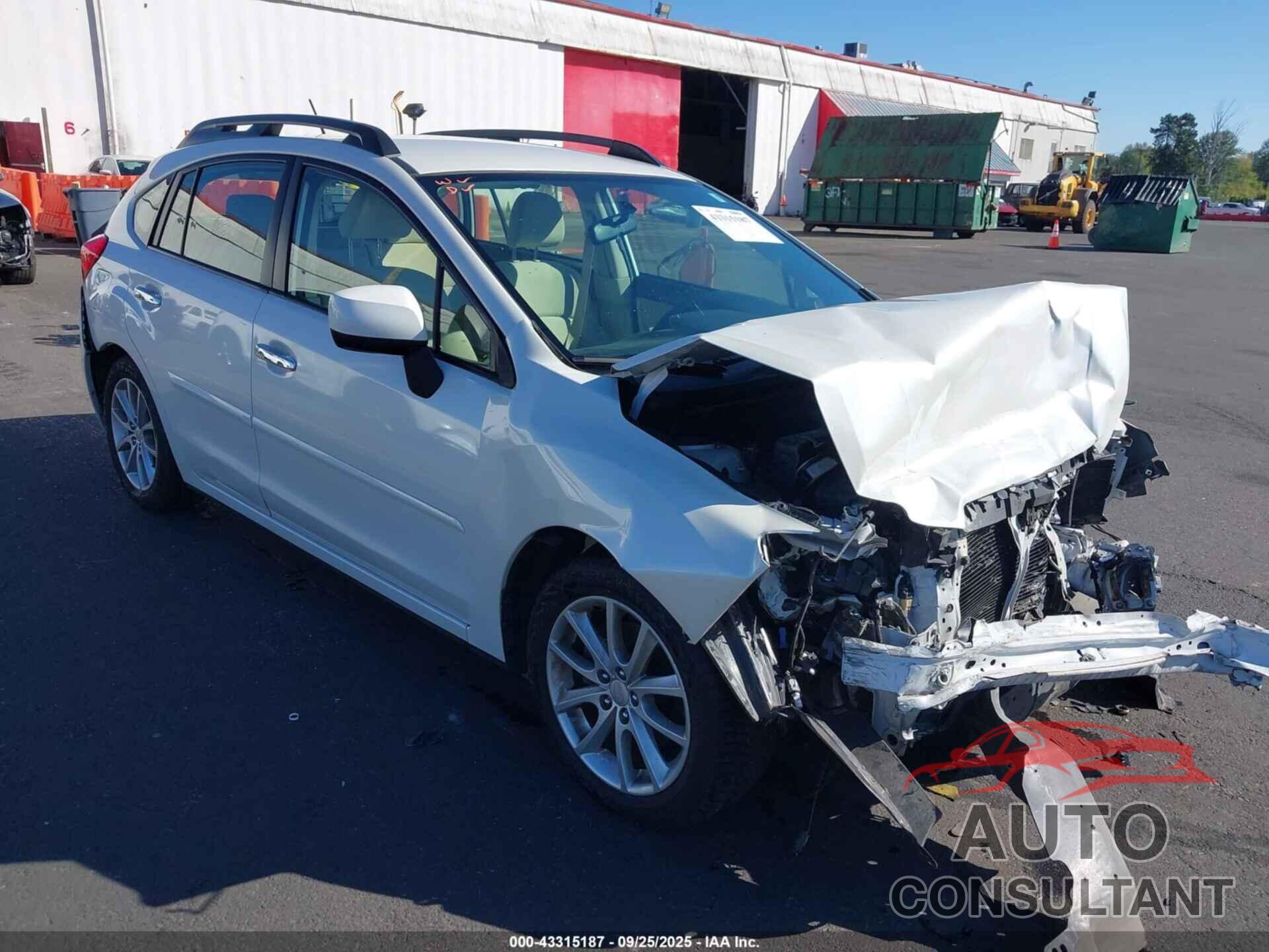 SUBARU IMPREZA 2012 - JF1GPAB61CH240431
