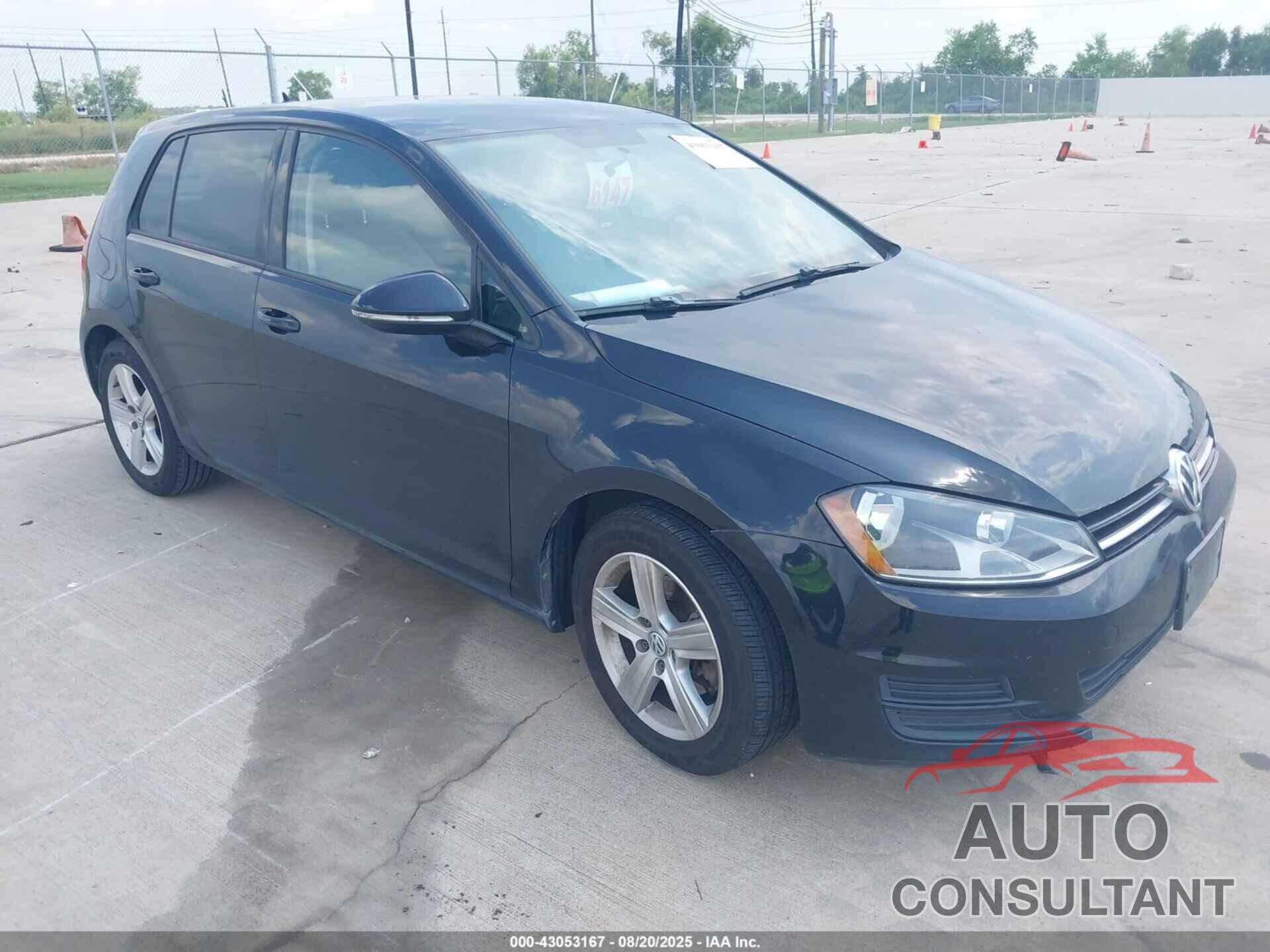 VOLKSWAGEN GOLF 2015 - 3VW2A7AU4FM035157