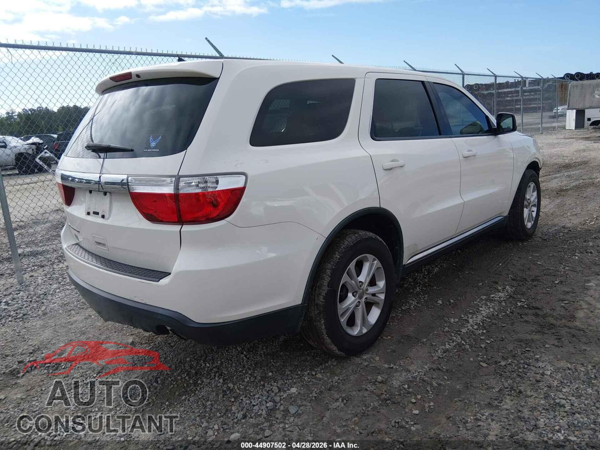 DODGE DURANGO 2012 - 1C4RDHAGXCC247518