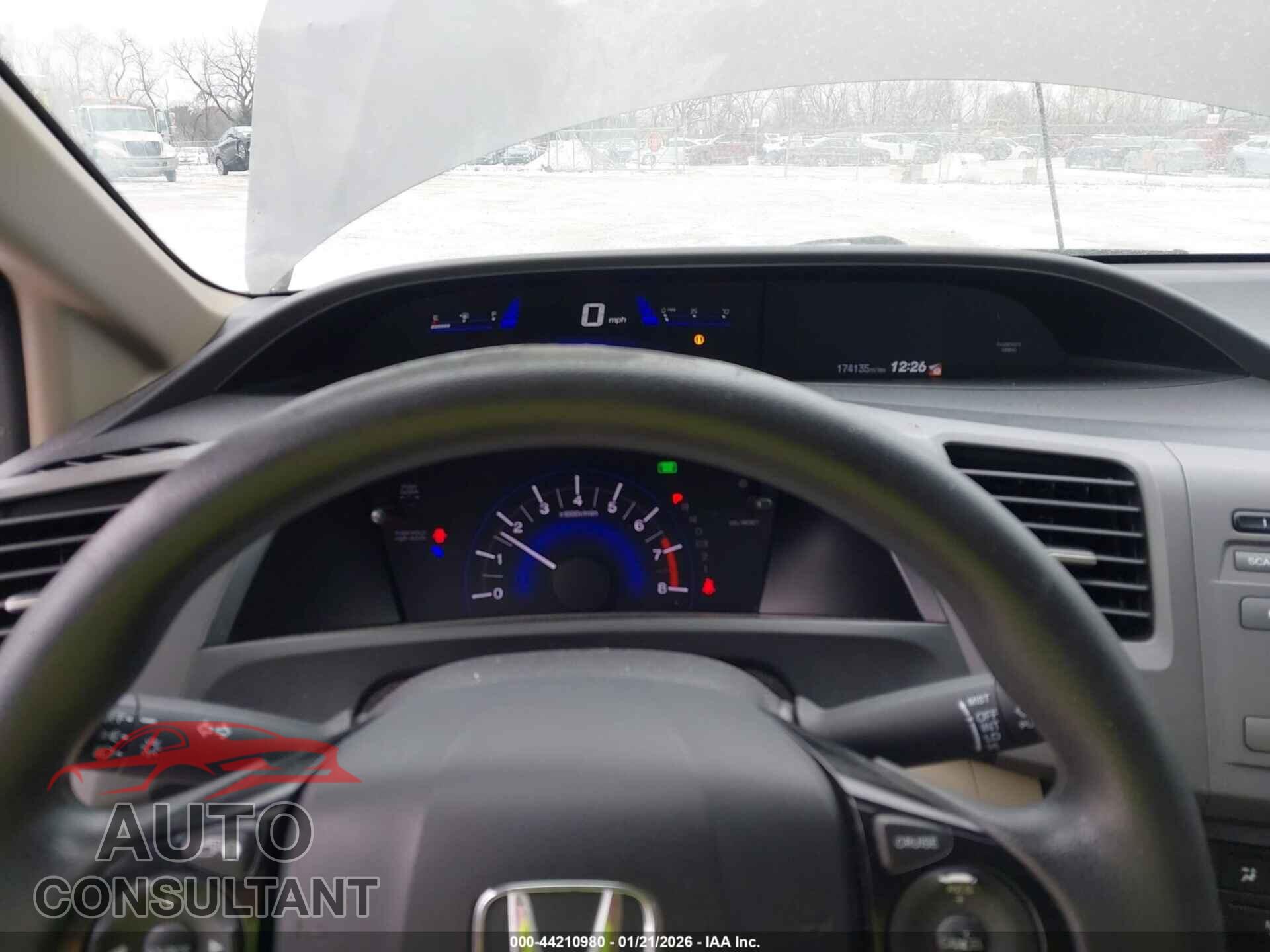 HONDA CIVIC 2012 - 19XFB2F55CE083889
