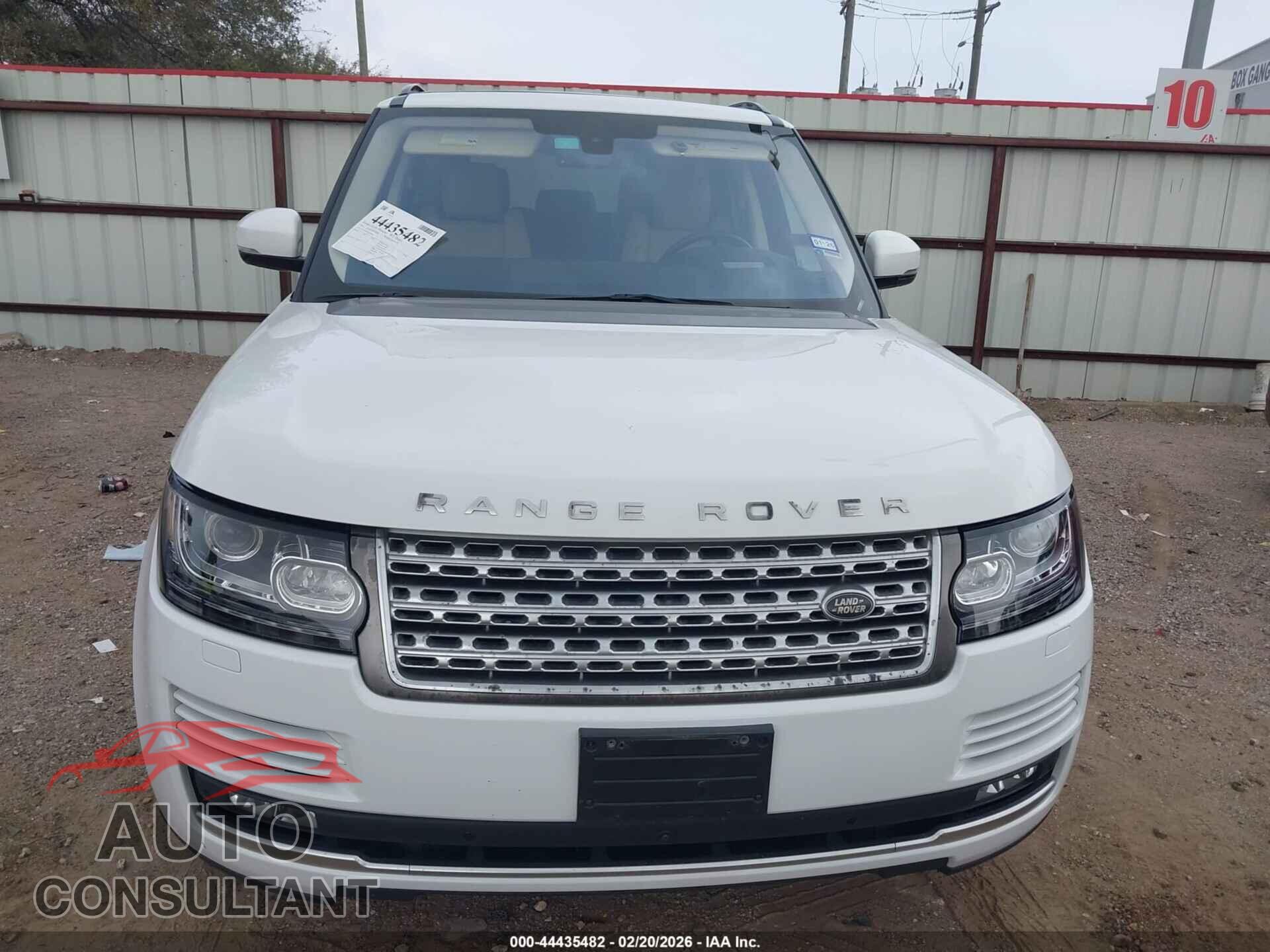 LAND ROVER RANGE ROVER 2016 - SALGS2KF5GA298337