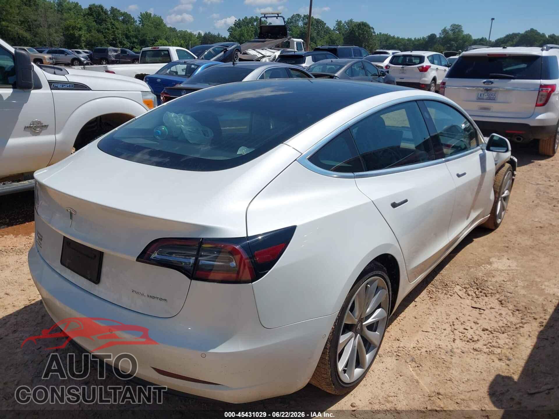 TESLA MODEL 3 2020 - 5YJ3E1EB4LF801521