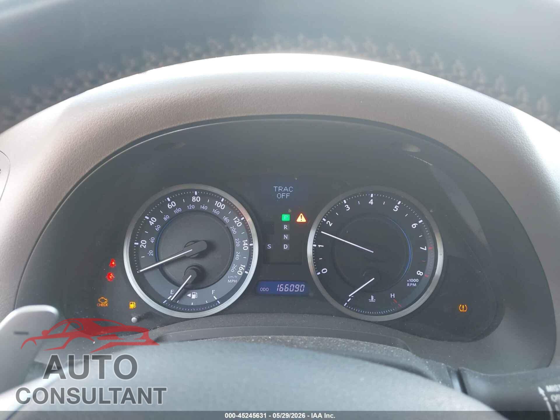 LEXUS IS 250 2012 - JTHCF5C24C5060357