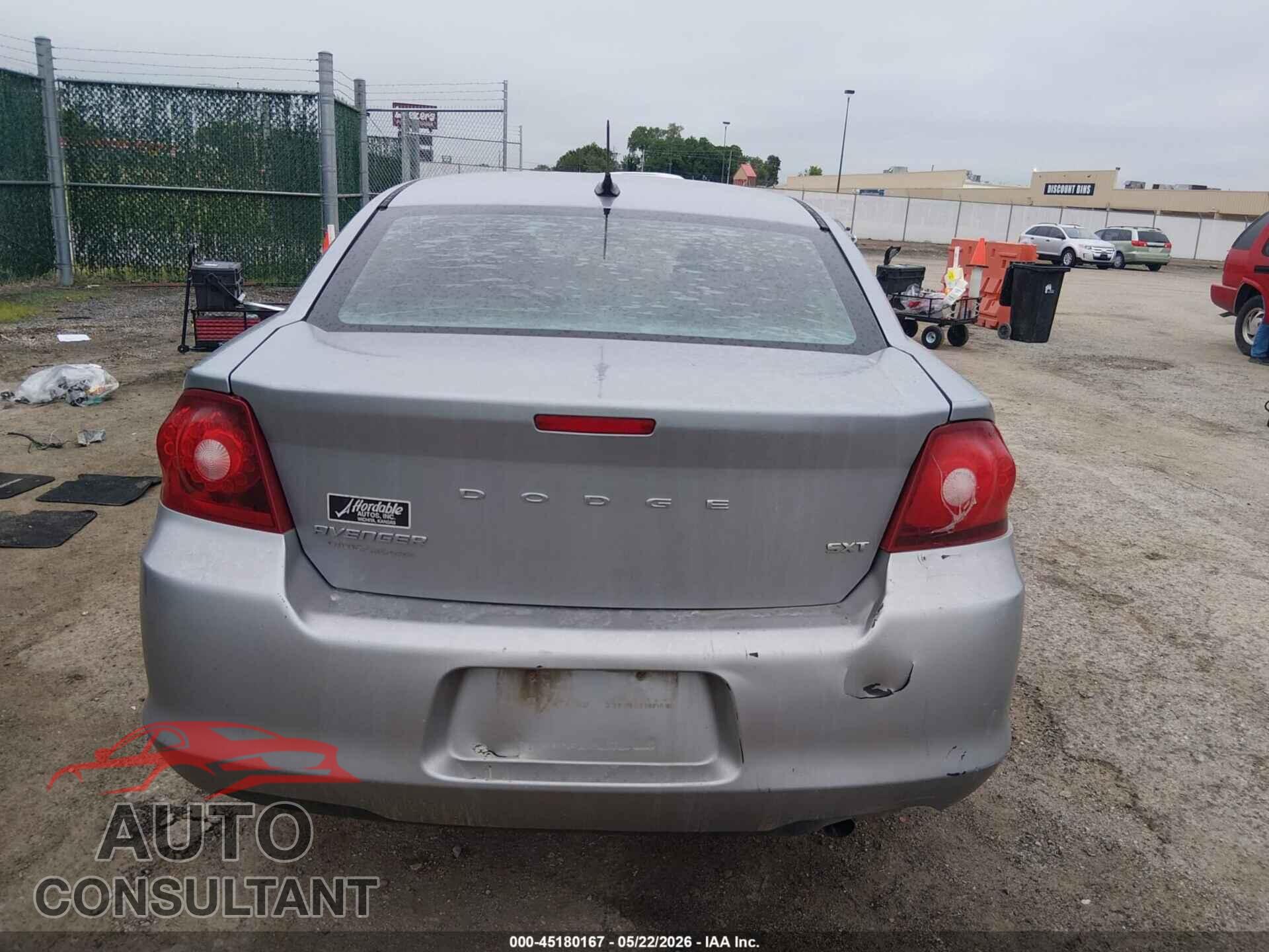 DODGE AVENGER 2013 - 1C3CDZCB1DN556723