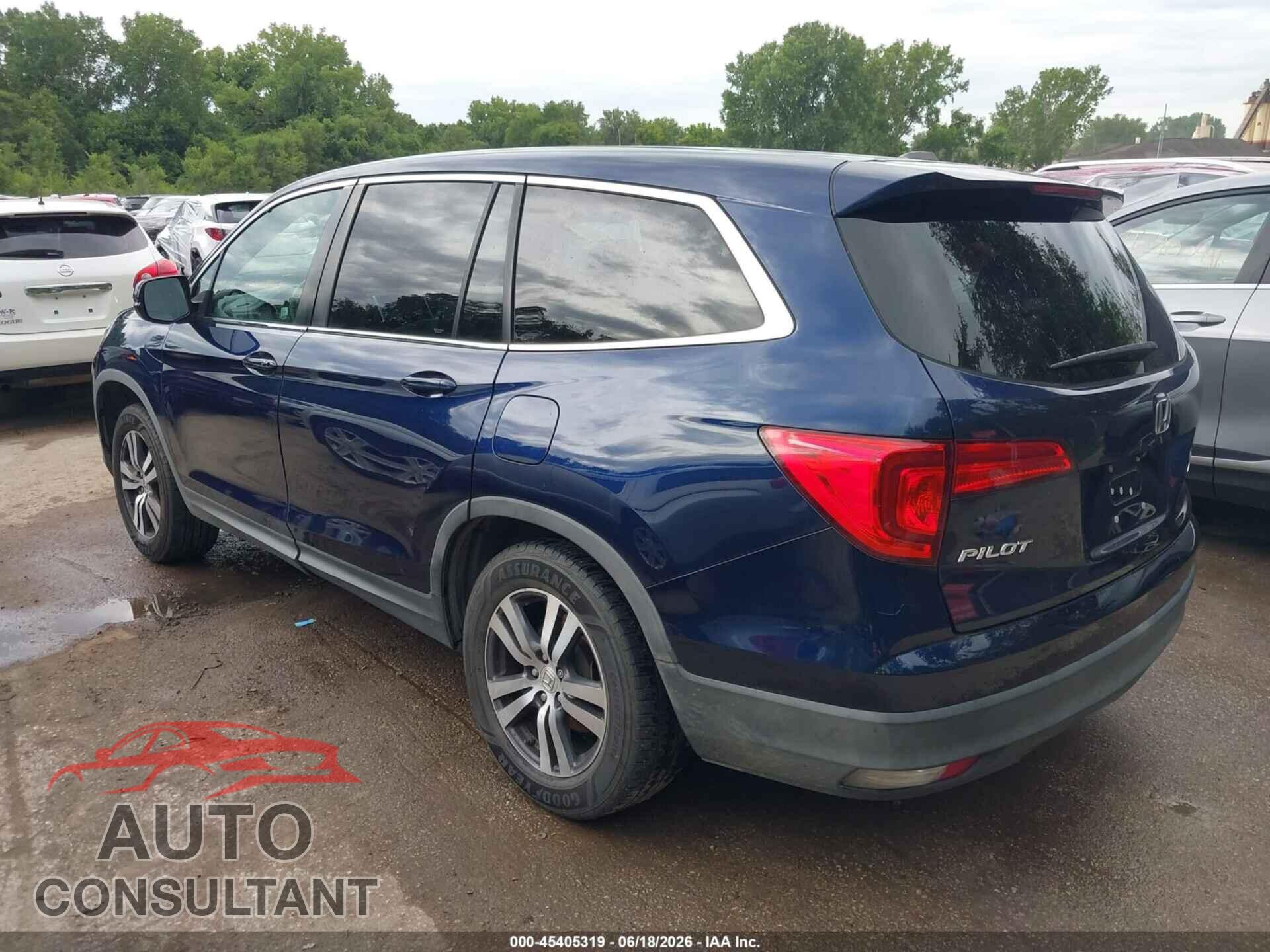 HONDA PILOT 2017 - 5FNYF6H75HB012003