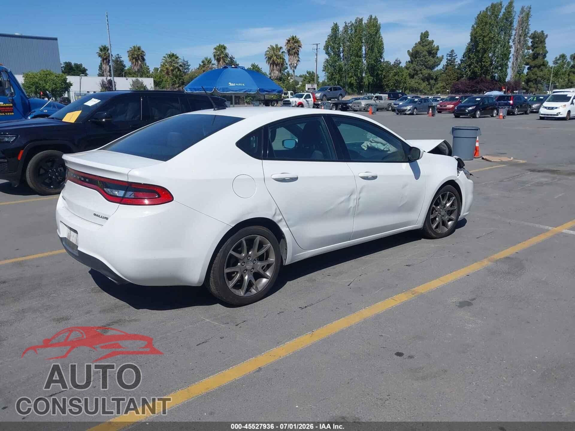 DODGE DART 2015 - 1C3CDFBB6FD165608