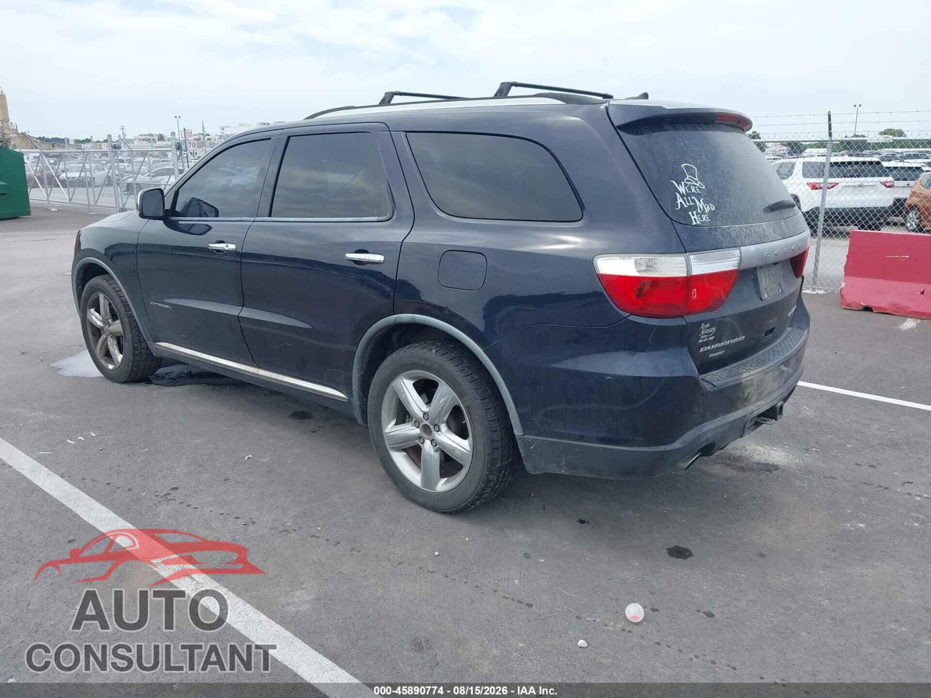 DODGE DURANGO 2011 - 1D4SE5GT3BC674476