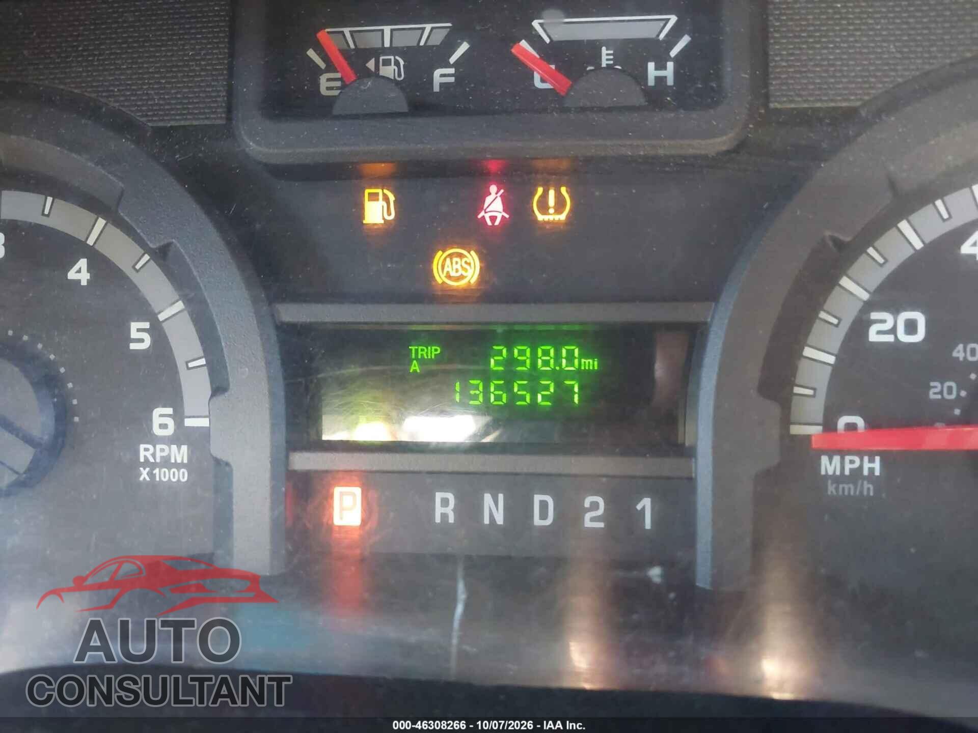 FORD E-250 2010 - 1FTNE2EW7ADA24662