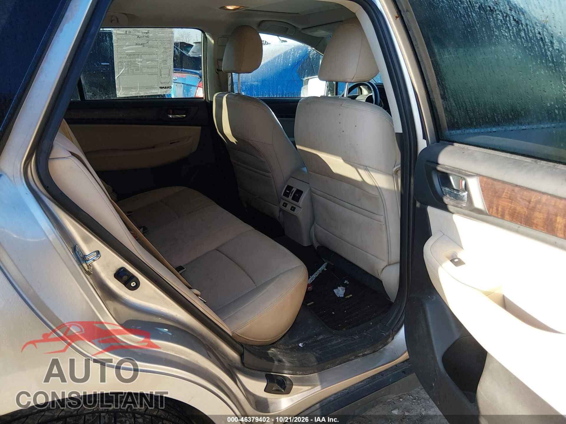 SUBARU OUTBACK 2015 - 4S4BSELC8F3214565
