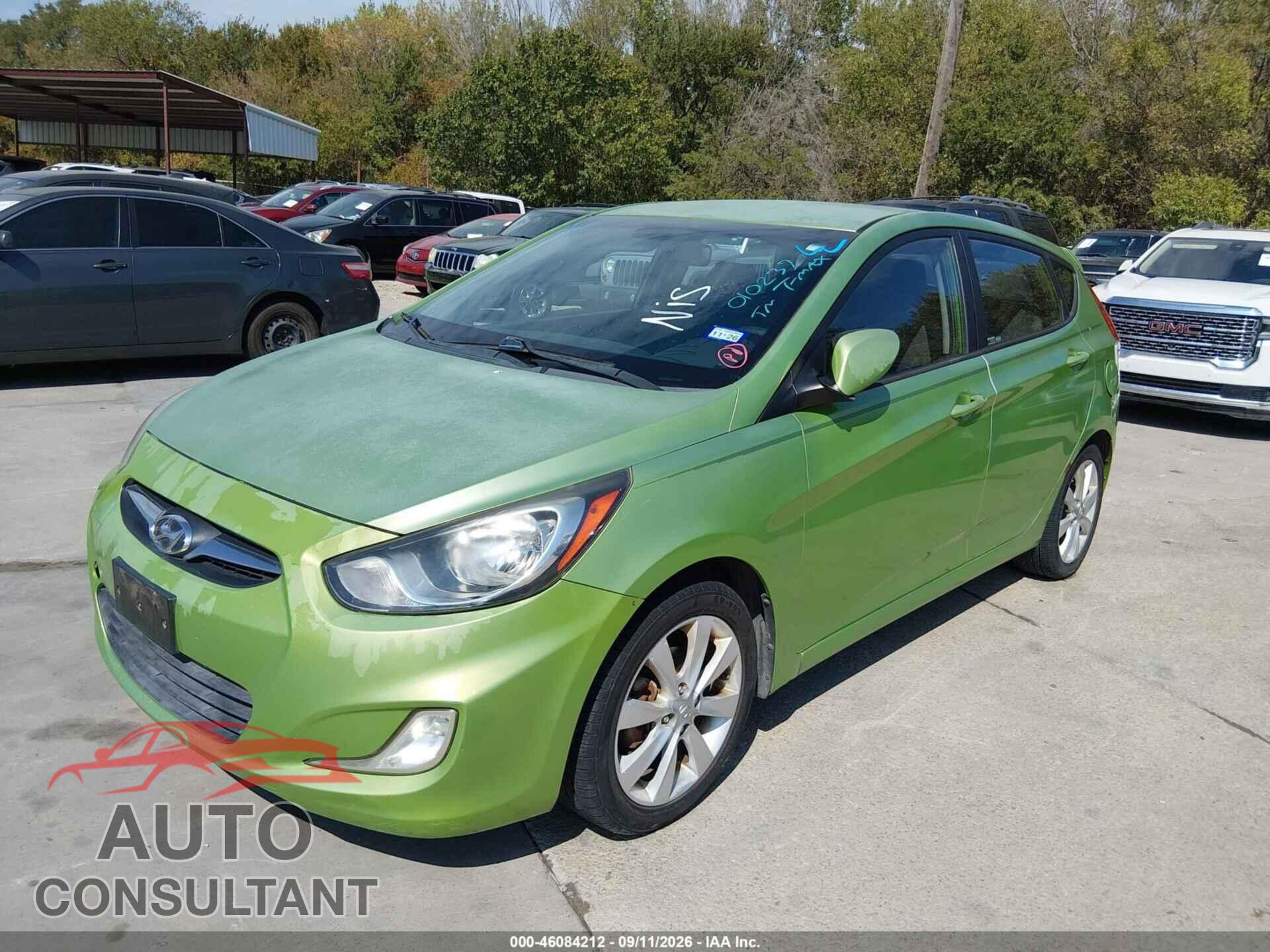 HYUNDAI ACCENT 2012 - KMHCU5AE4CU010239